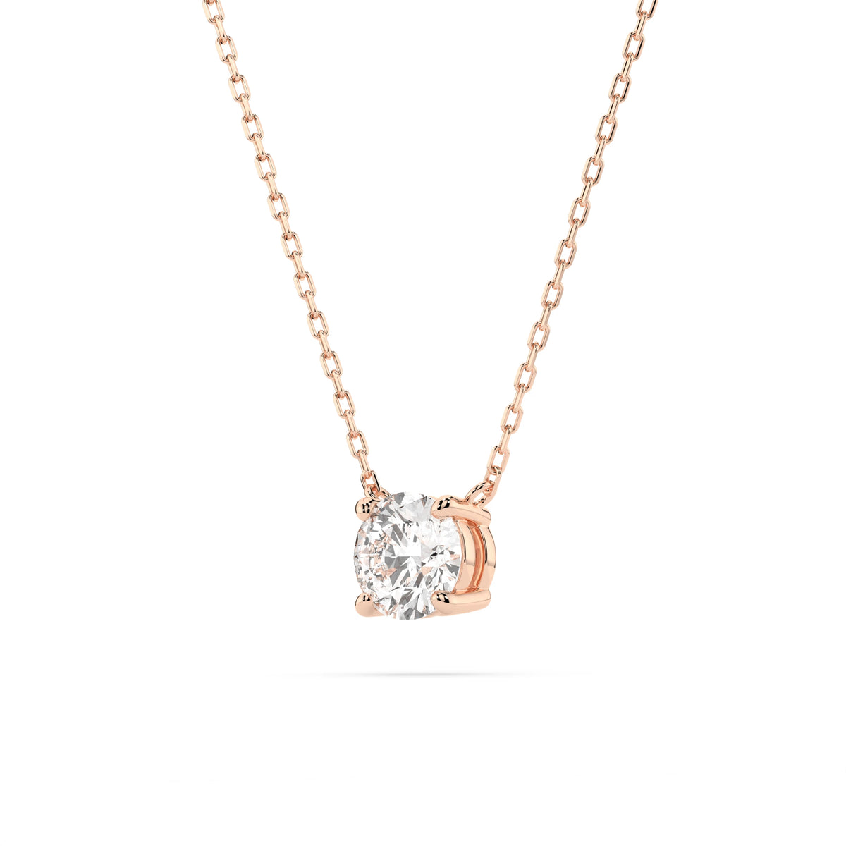 Colier din Aur cu Diamant, Forma Rotund Briliant, 0,30 CT