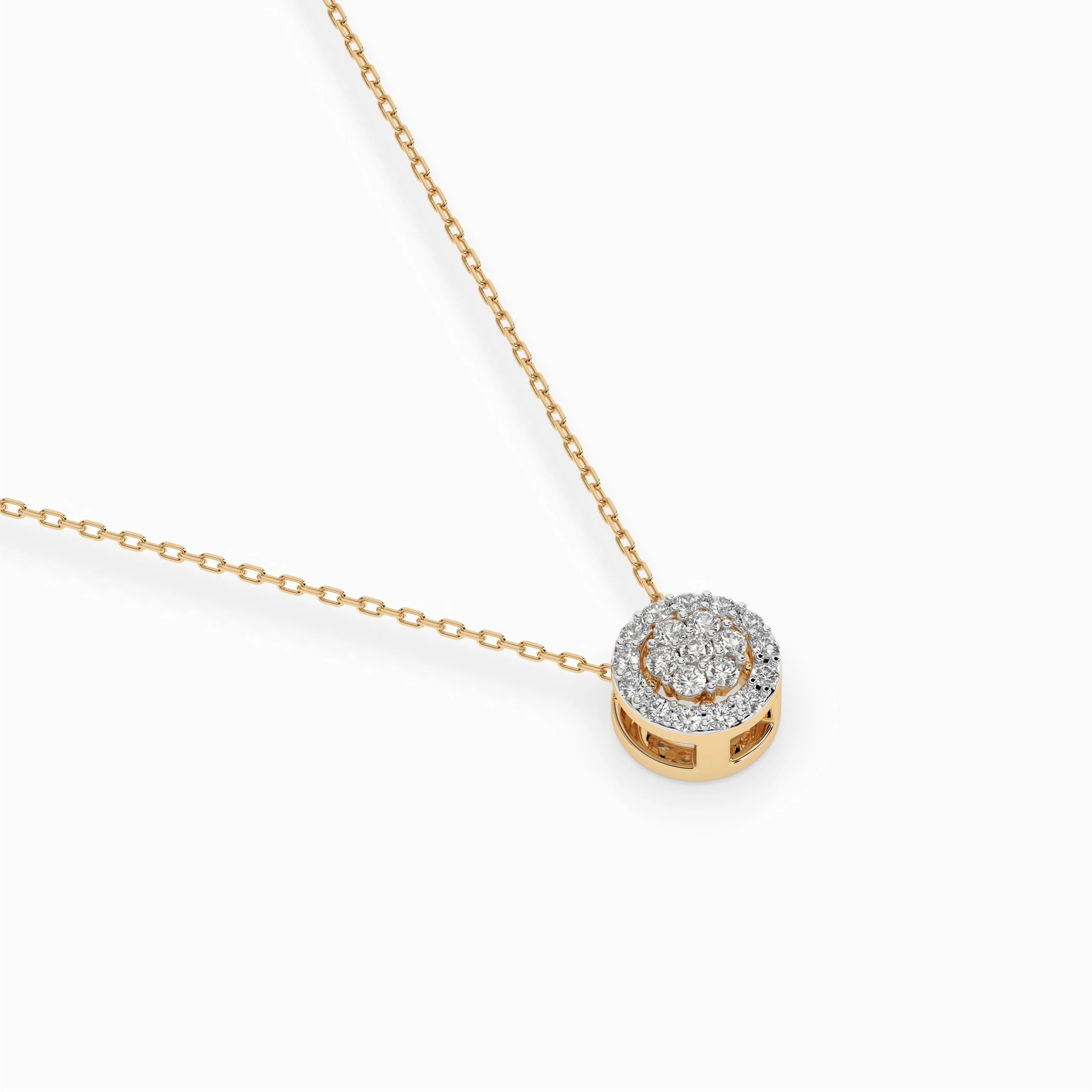Colier din Aur cu Diamante Rotunde Briliant 0.15 CT