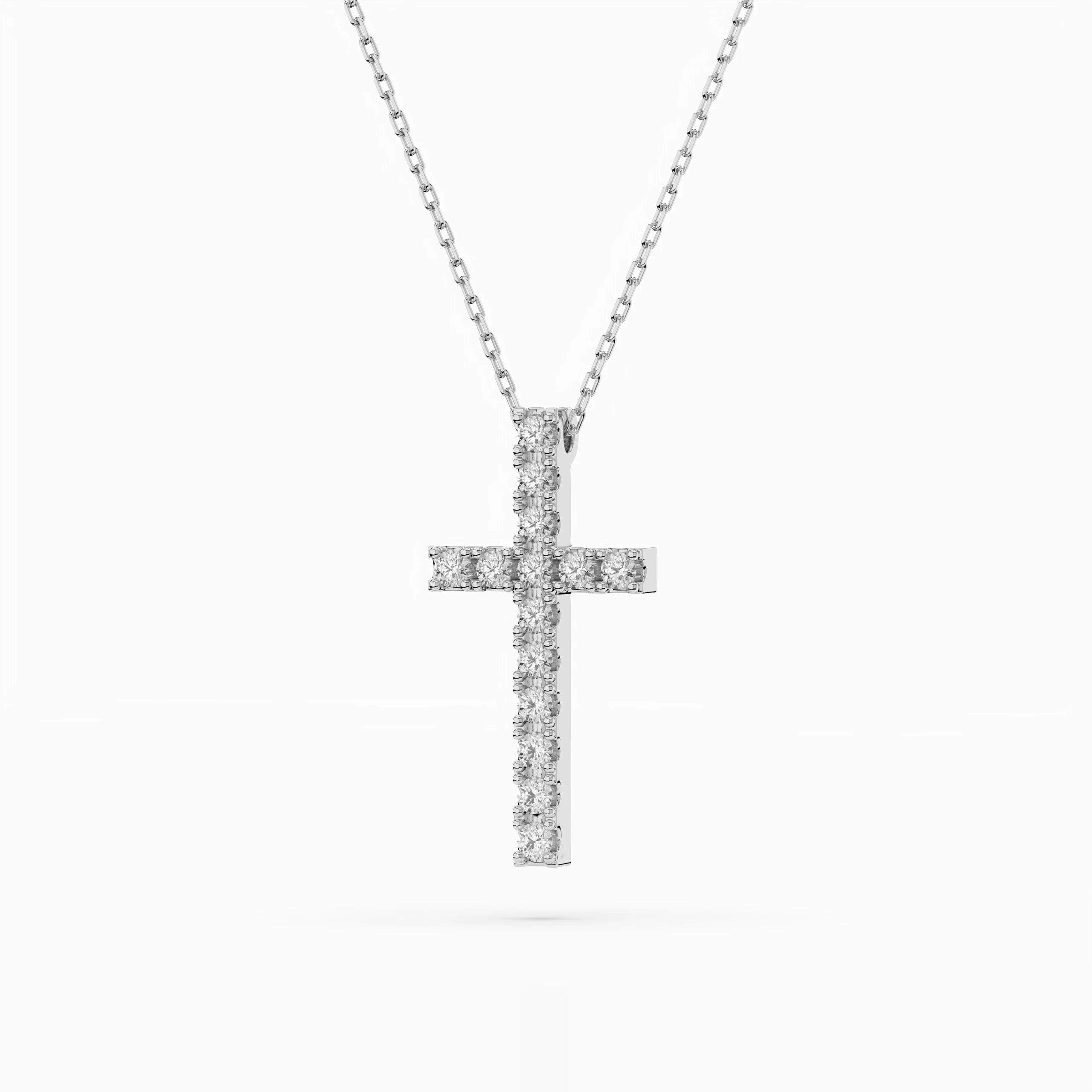 Colier din Aur cu Diamante Rotunde Briliant 0.20 CT