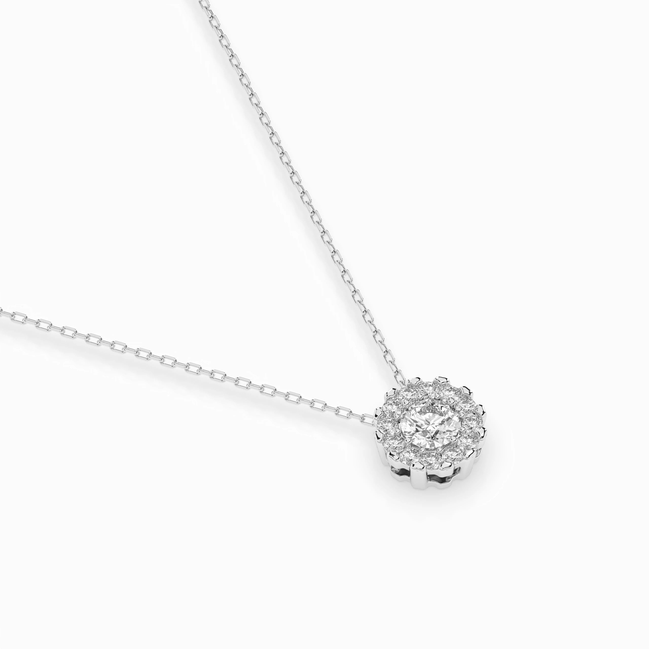 Colier din Aur cu Diamante Rotunde Briliant 0.20 CT