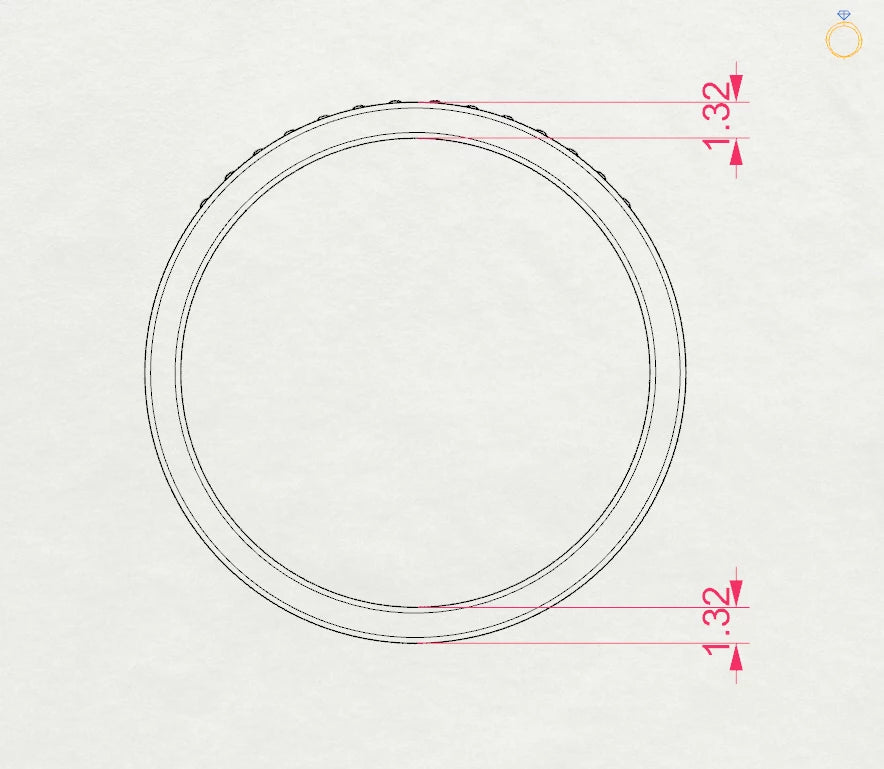 Inel din Aur cu Diamante Rotunde Briliant 0.11 CT