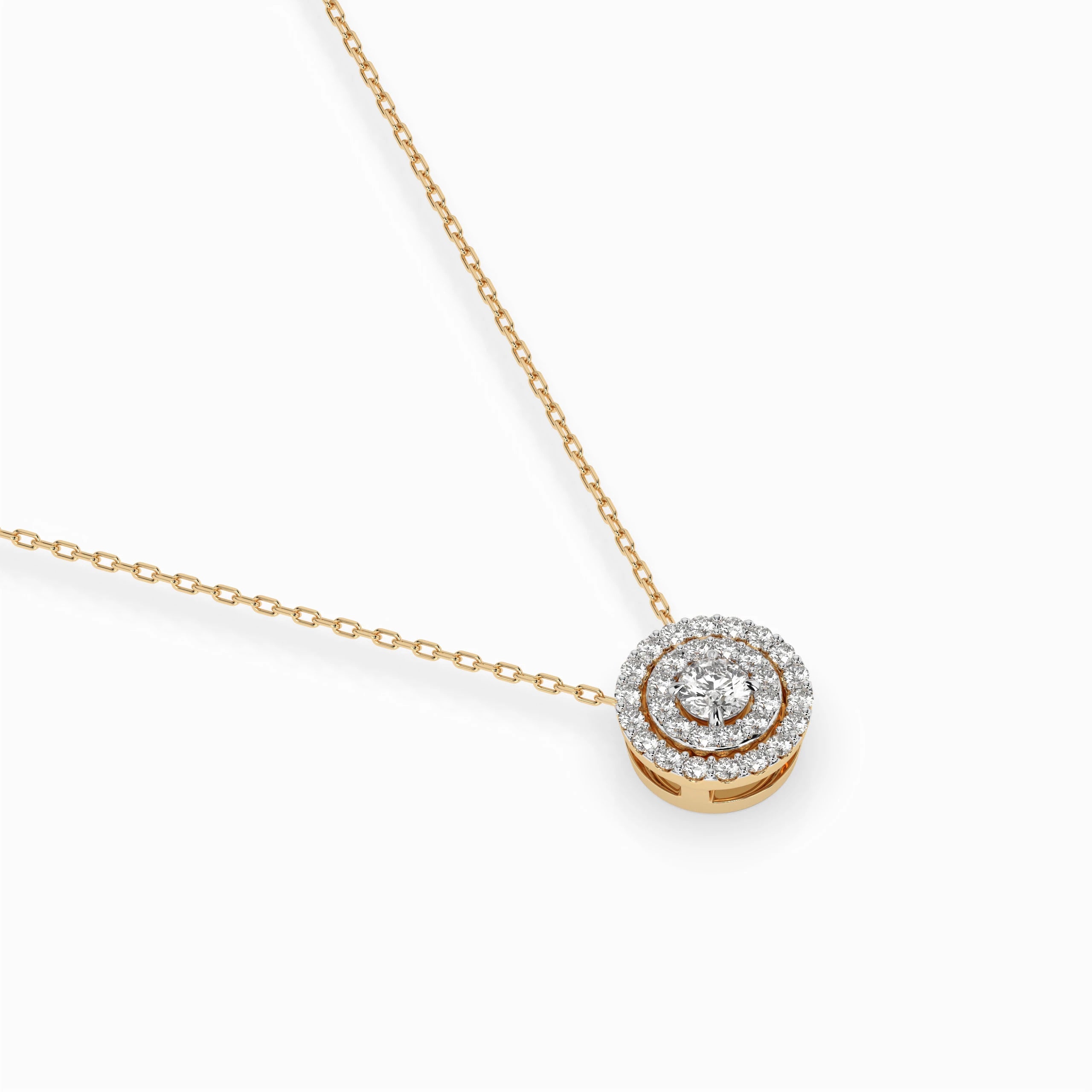 Colier din Aur cu Diamante Rotunde Briliant 0.24 CT