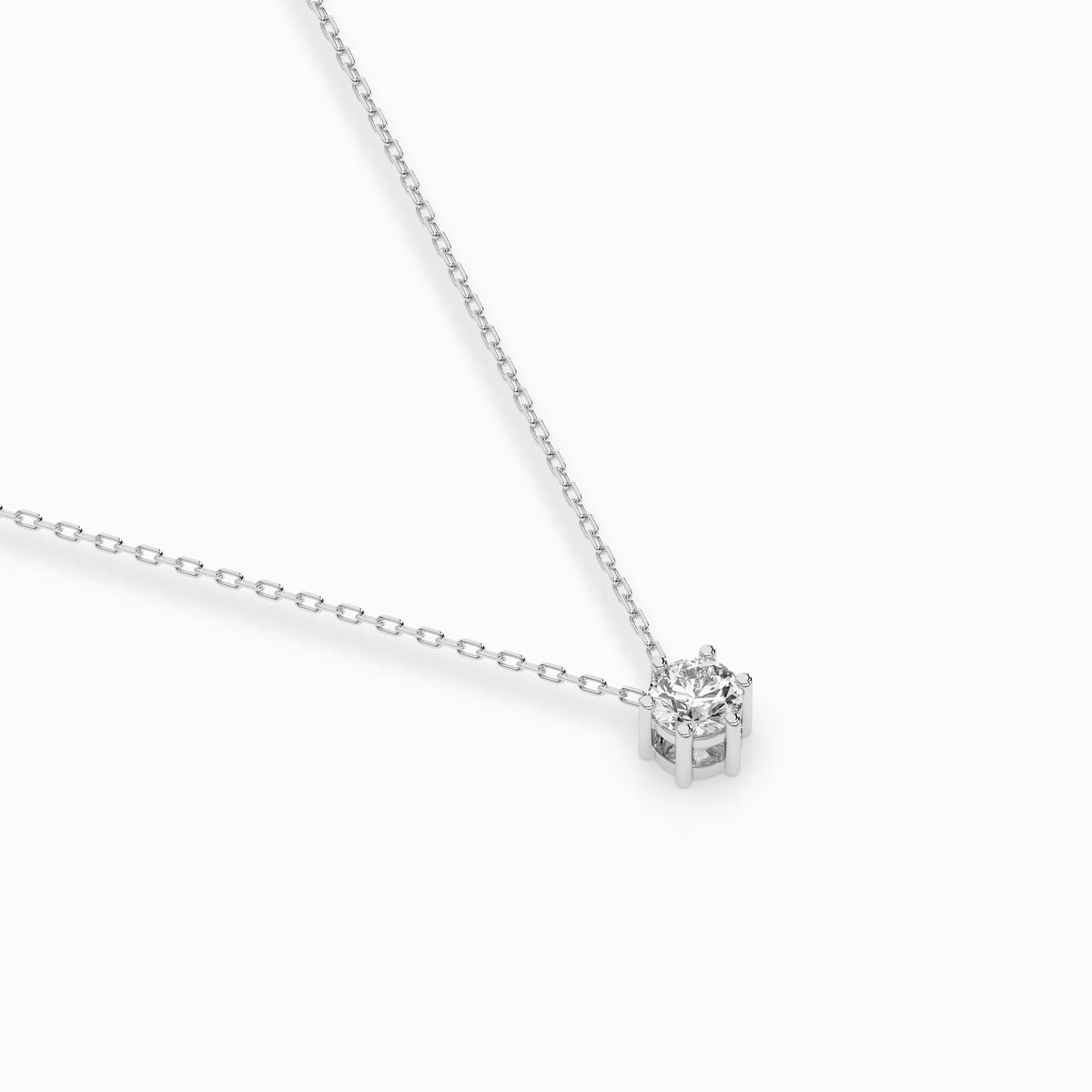 Colier din Aur cu Diamant, Forma Rotund Briliant, 0,10 CT
