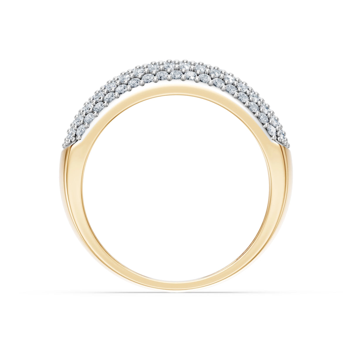 Inel din Aur cu Diamante, Forma Rotund Briliant, 0,71 CT