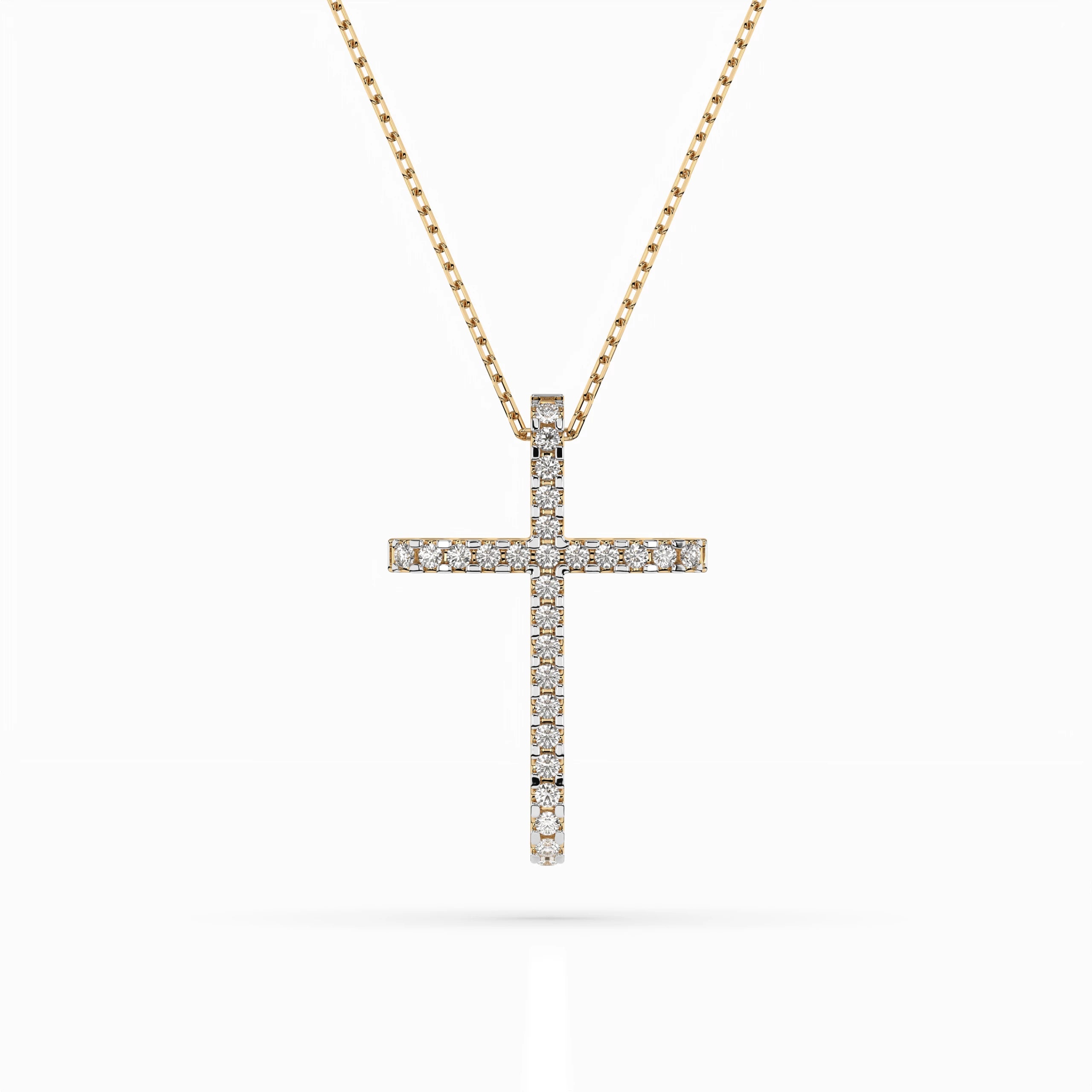 Colier din Aur cu Diamante Rotunde Briliant 0.14 CT