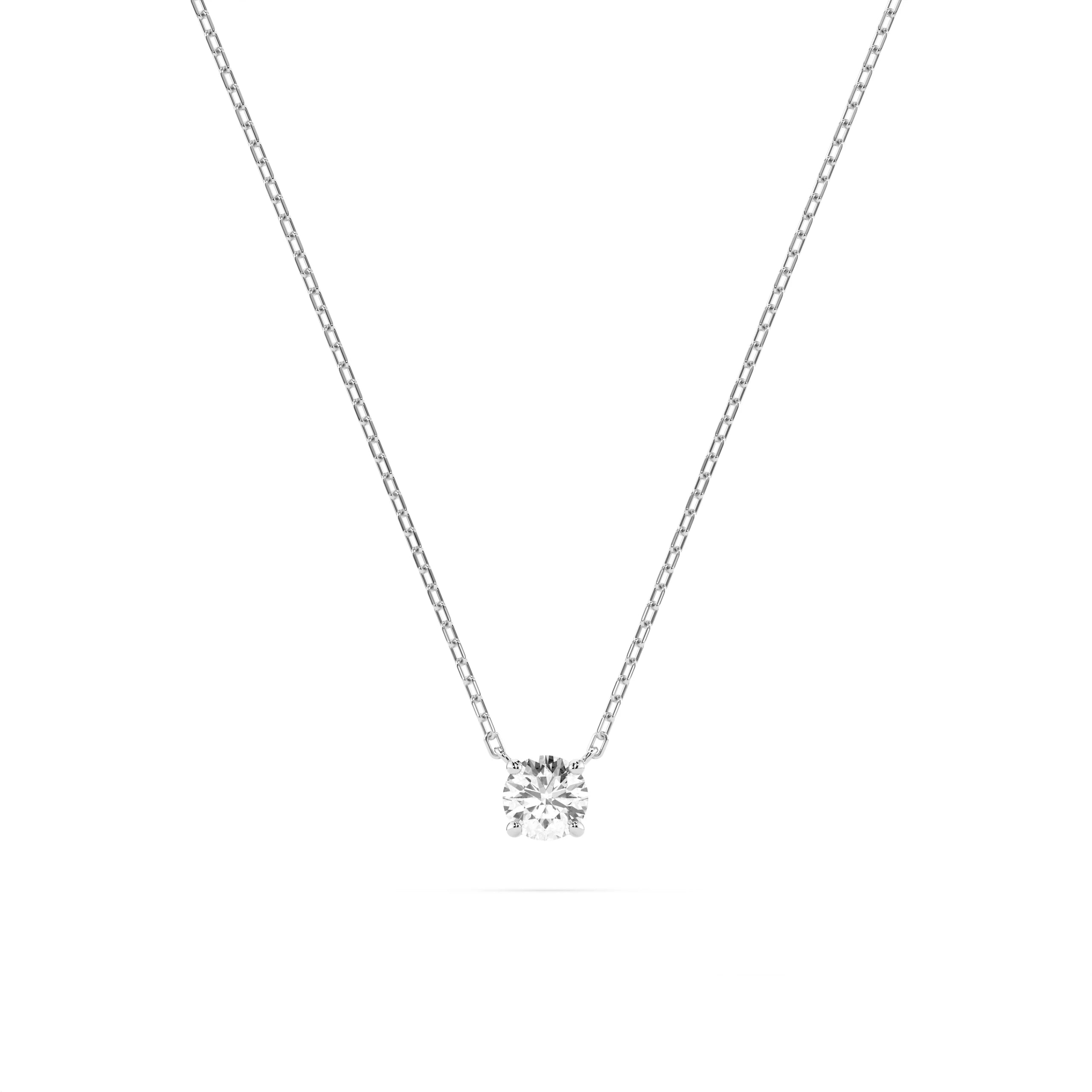 Colier din Aur cu Diamant Rotund Briliant 0.15 CT