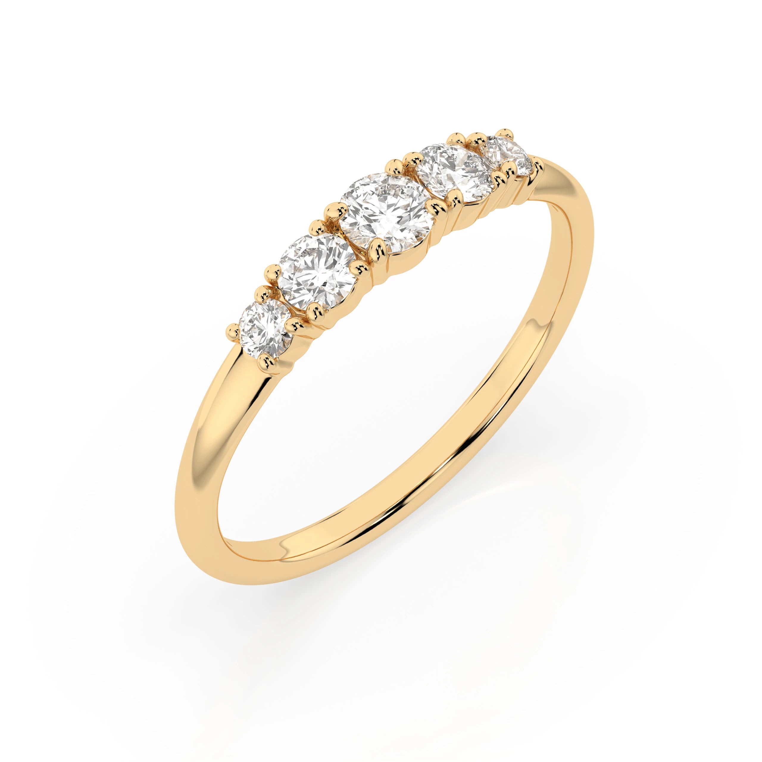 Inel din Aur cu Diamante Rotunde Briliant 0.42 CT
