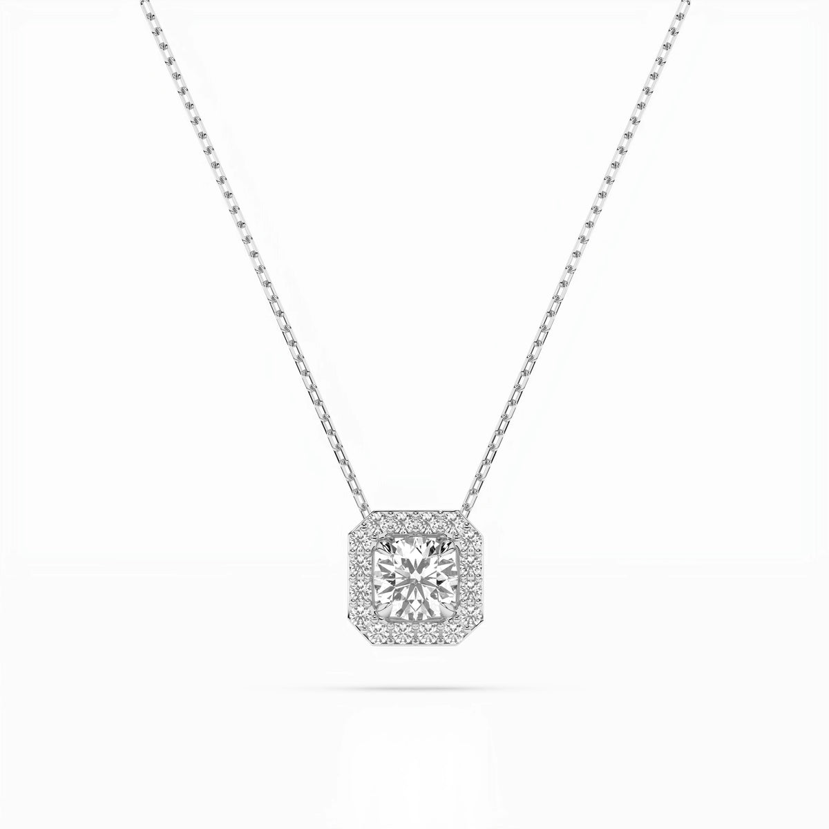 Colier din Aur cu Diamante, Forma Rotund Briliant, 0,30 CT