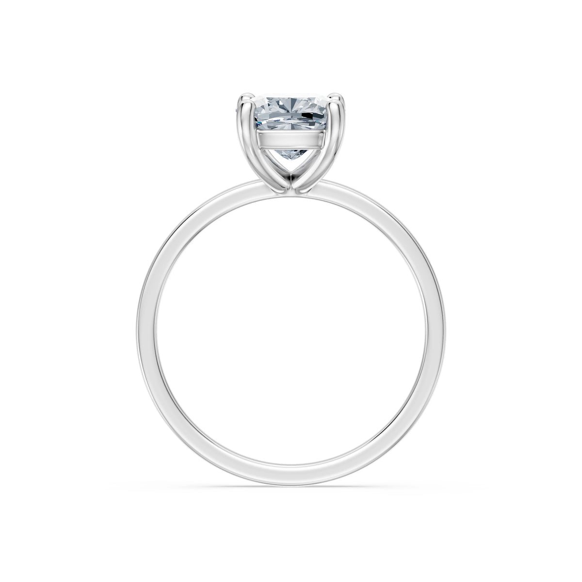 Inel de Logodnă Solitaire din Aur, Diamant Cushion 2,00 CT
