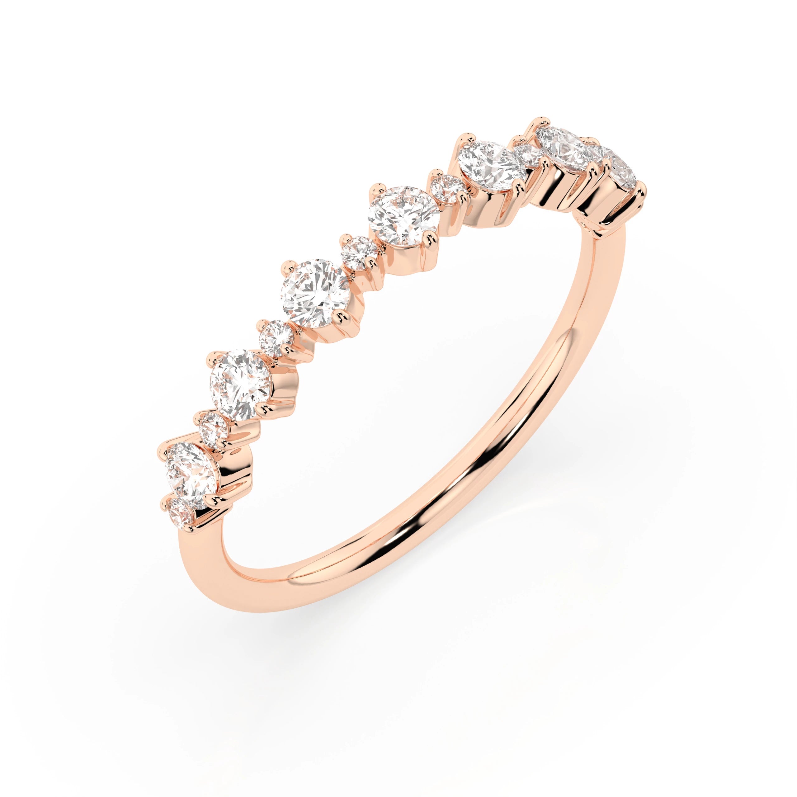 Inel din Aur cu Diamante Rotunde Briliant 0.50 CT