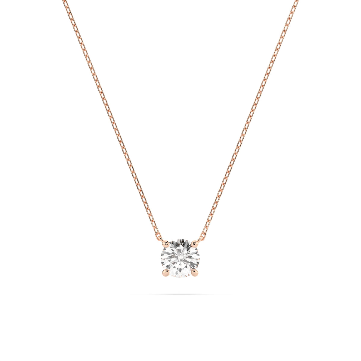 Colier din Aur cu Diamant, Forma Rotund Briliant, 0,30 CT