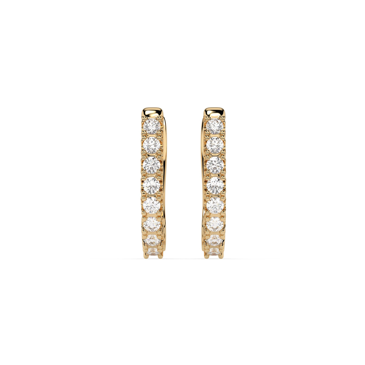 Cercei din Aur cu Diamante Rotunde Briliant 0.32 CT