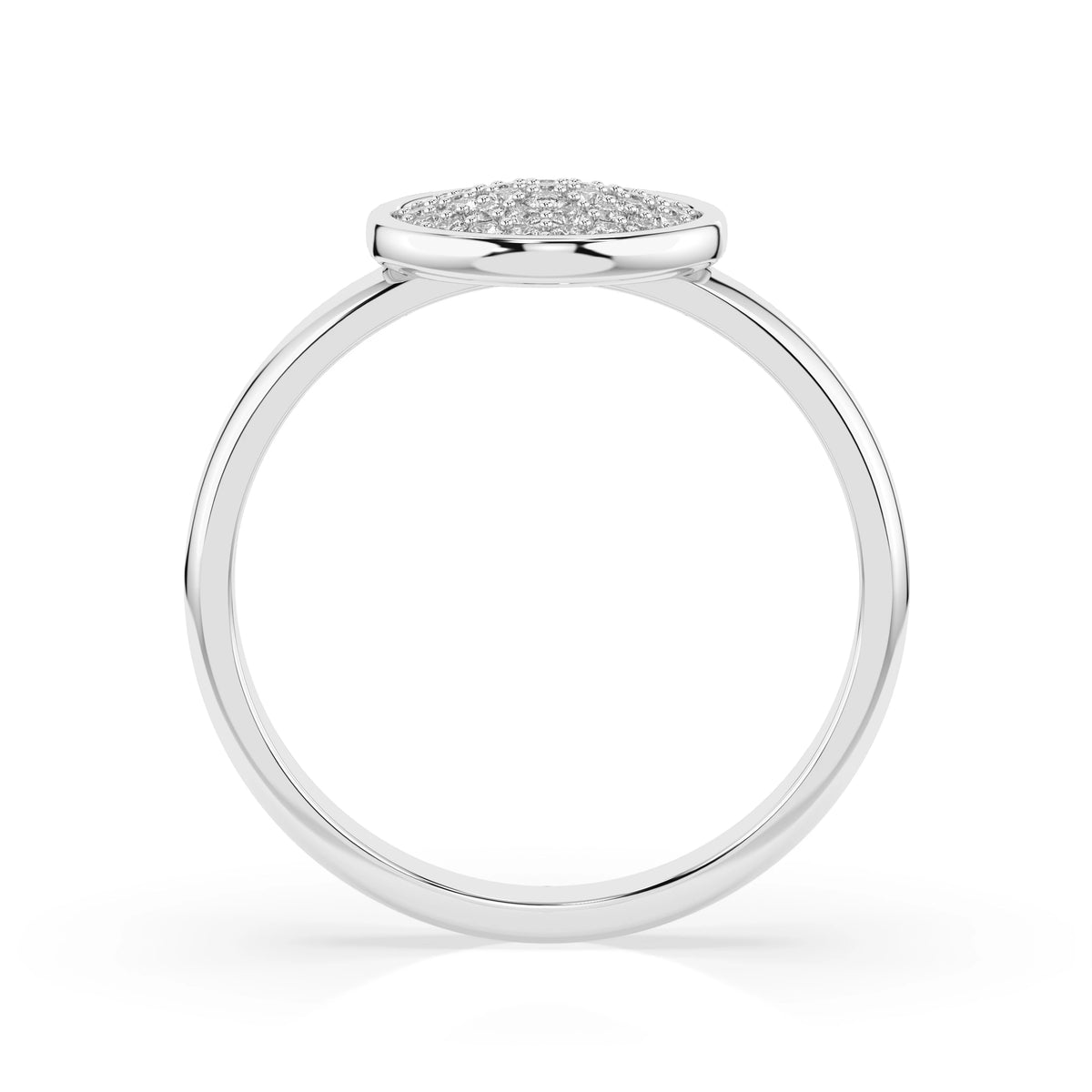 Inel din Aur cu Diamante, Forma Rotund Briliant, 0,23 CT