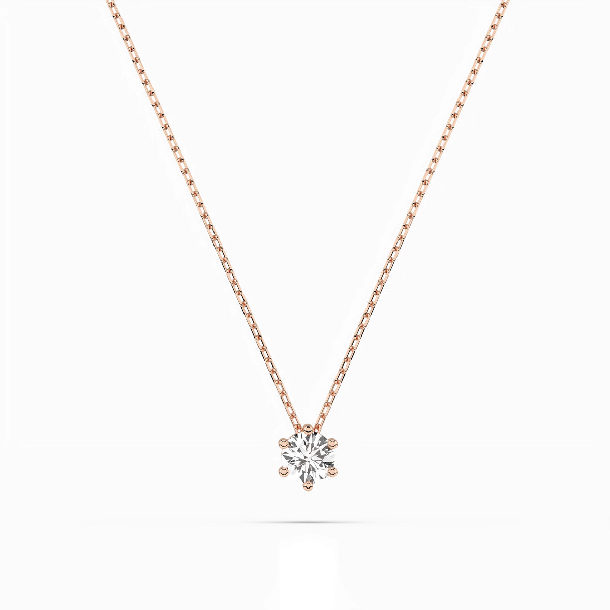 Colier din Aur cu Diamant, Forma Rotund Briliant, 0,15 CT
