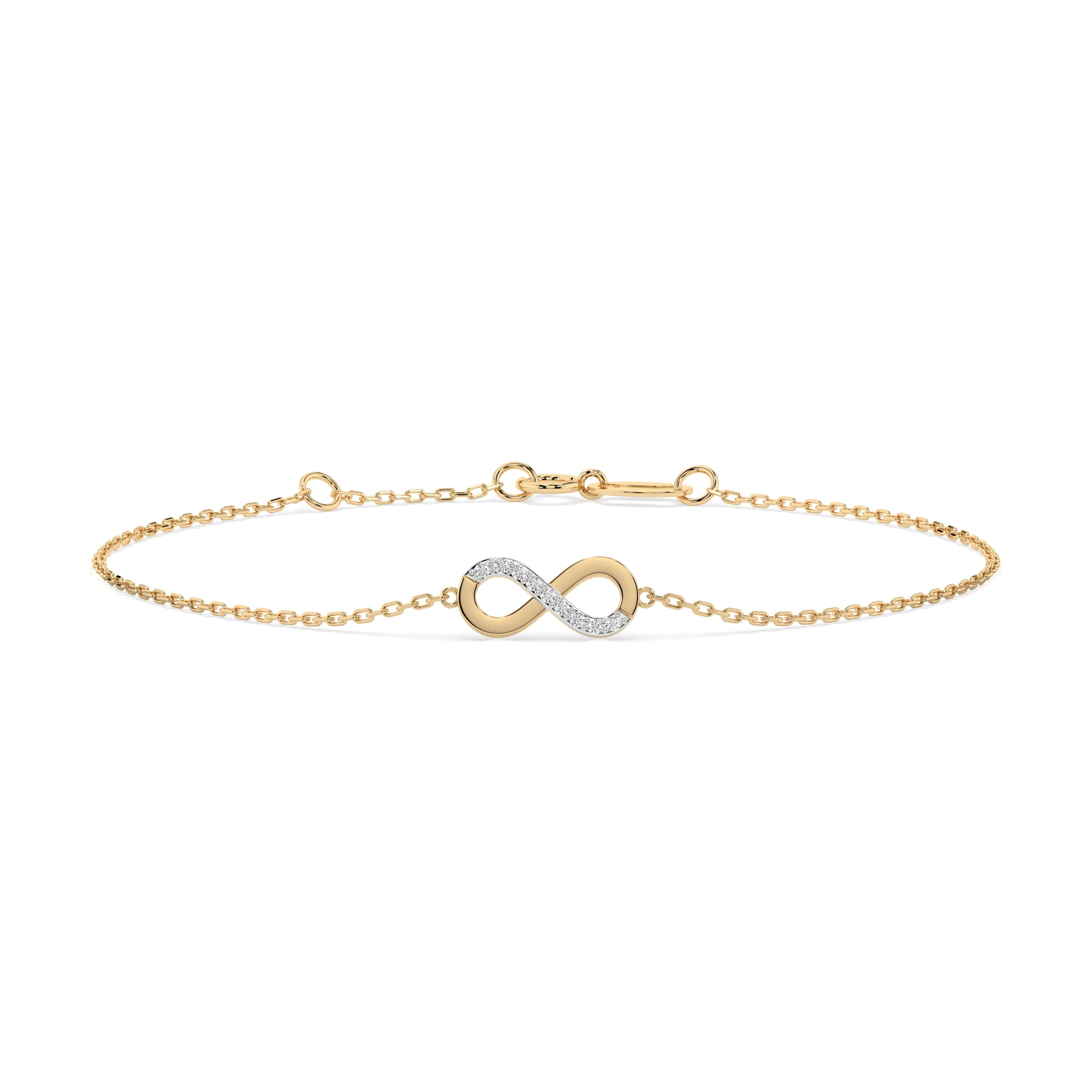 Brățară din Aur cu Diamante Rotunde Briliant 0.05 CT