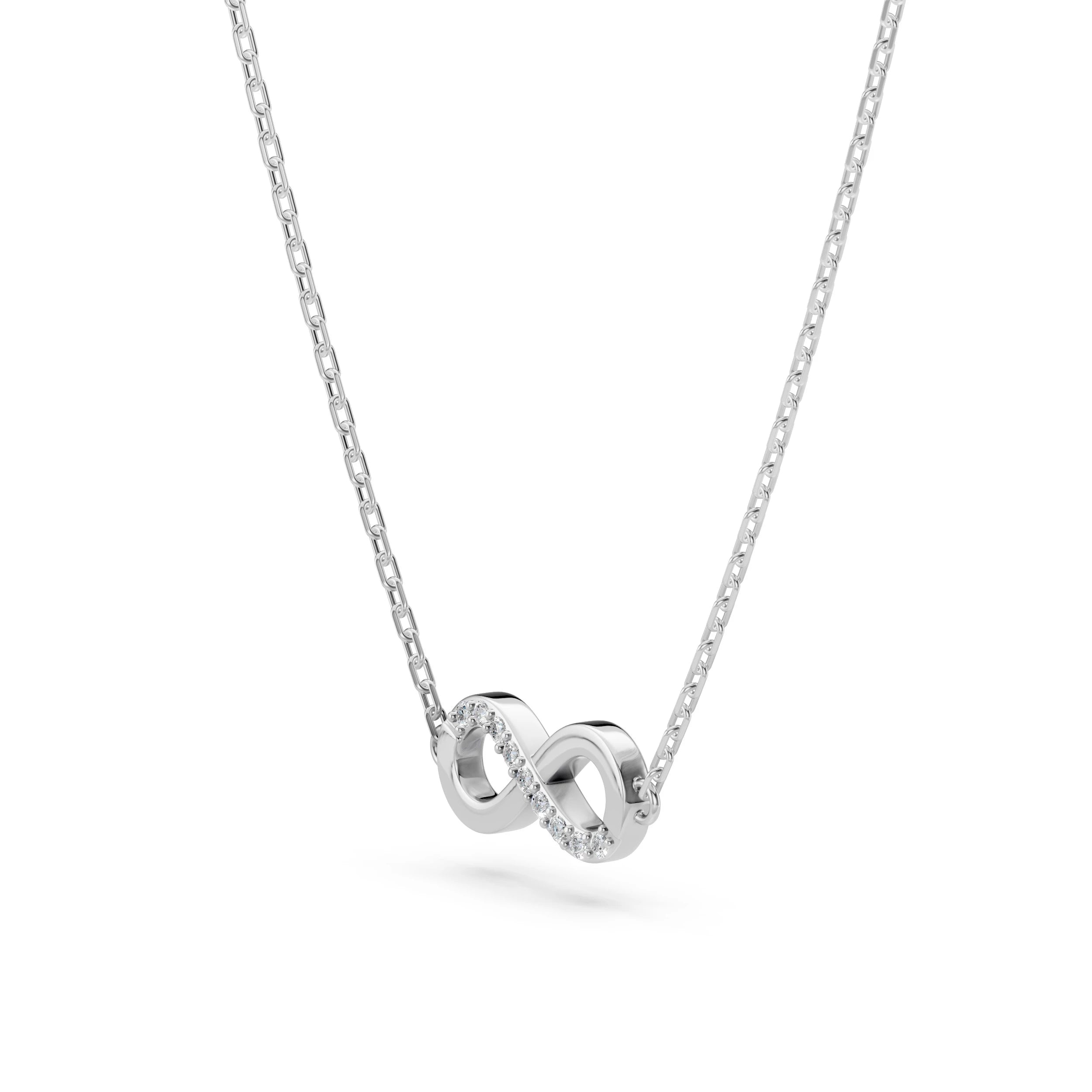 Colier din Aur cu Diamante Rotunde Briliant 0.05 CT