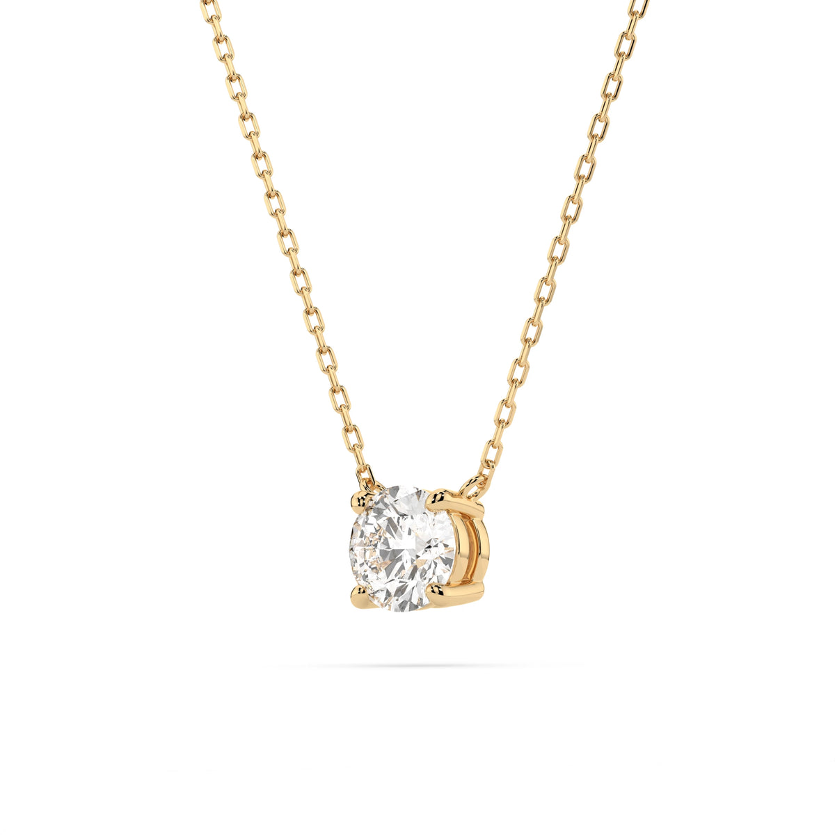 Colier din Aur cu Diamant, Forma Rotund Briliant, 0,30 CT