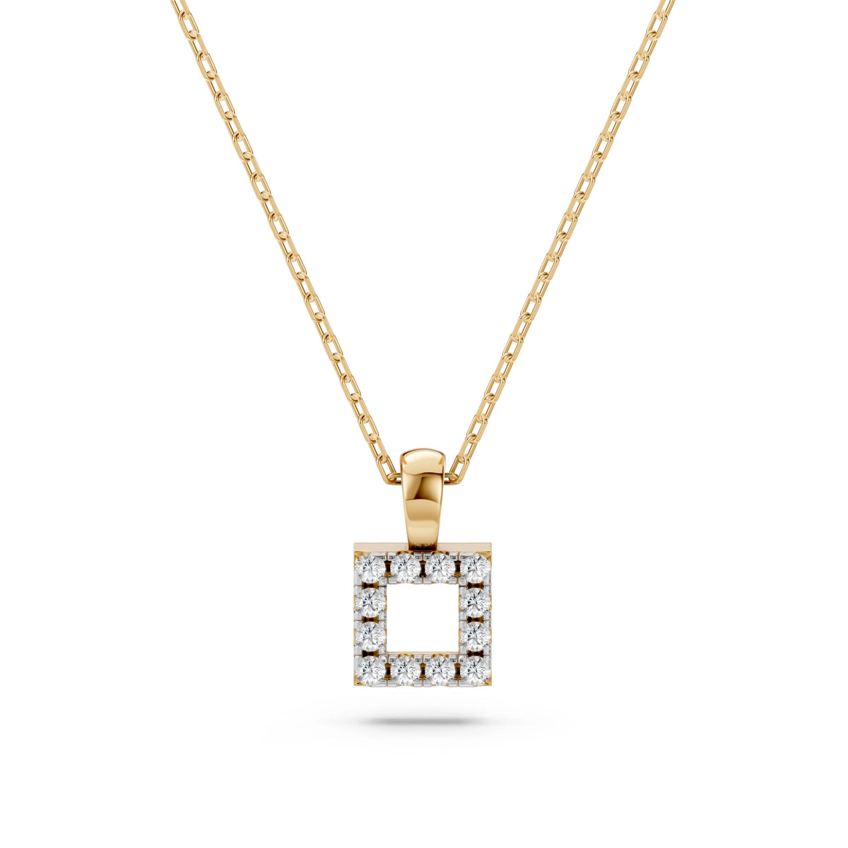 Colier din Aur cu Diamante Rotunde Briliant 0.06 CT