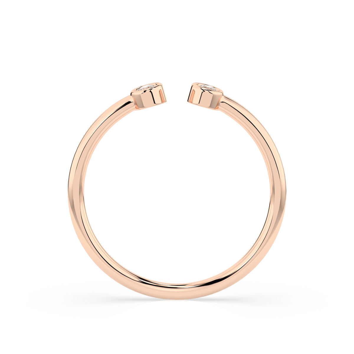 Inel din Aur cu Diamante, Forma Rotund Briliant, 0,04 CT