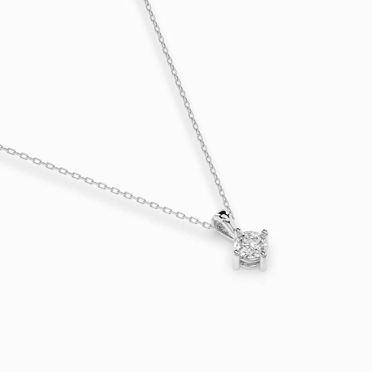 Colier din Aur cu Diamant, Forma Rotund Briliant, 0,10 CT