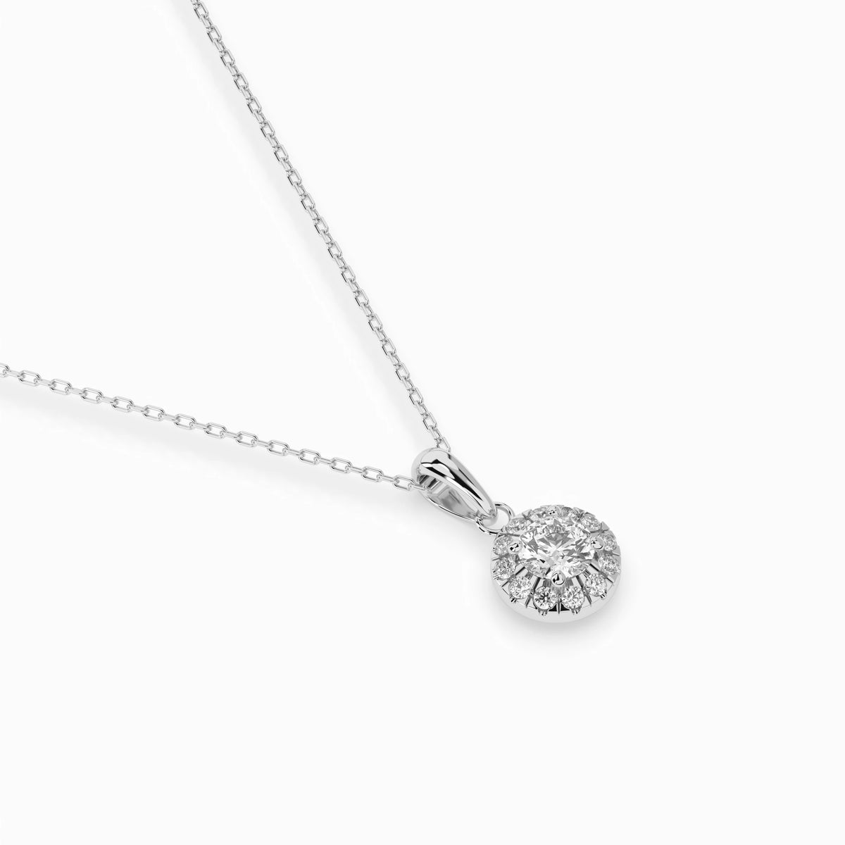 Colier din Aur cu Diamante, Forma Rotund Briliant, 0,30 CT