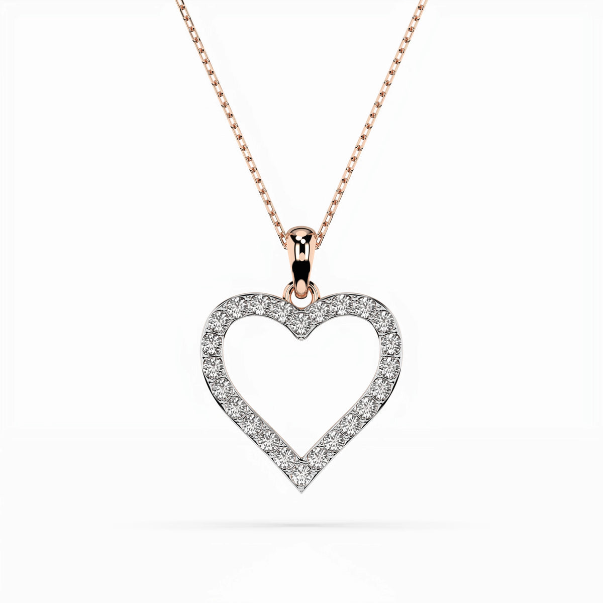 Colier din Aur cu Diamante, Forma Rotund Briliant, 0,31 CT