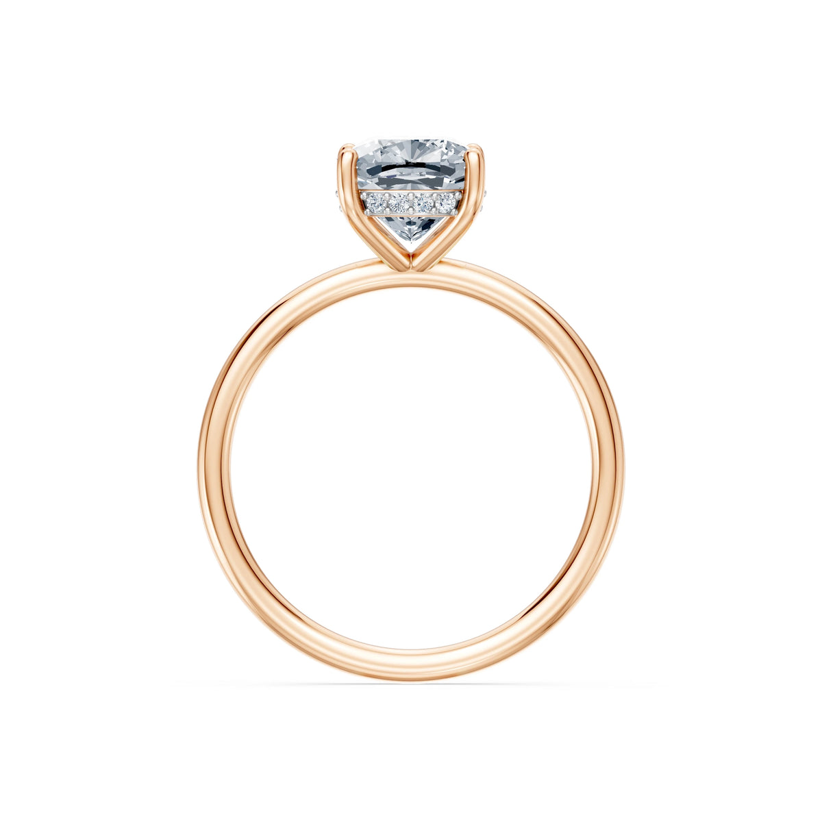 Inel de Logodnă Solitaire din Aur, Diamant Cushion 2,00 CT