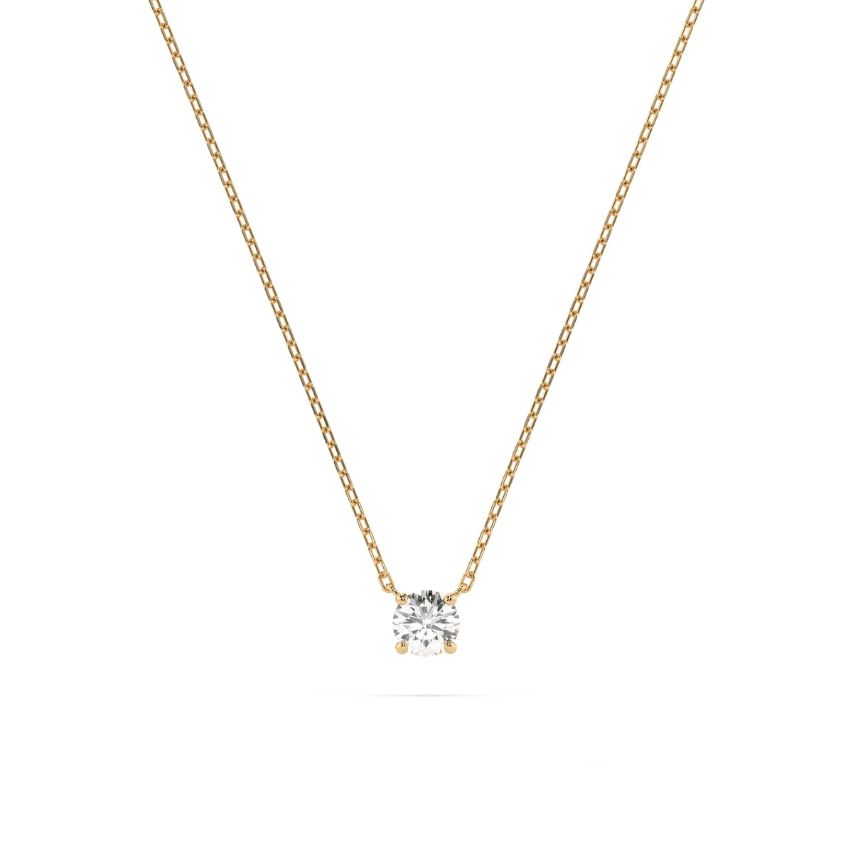 Colier din Aur cu Diamant, Forma Rotund Briliant, 0,20 CT