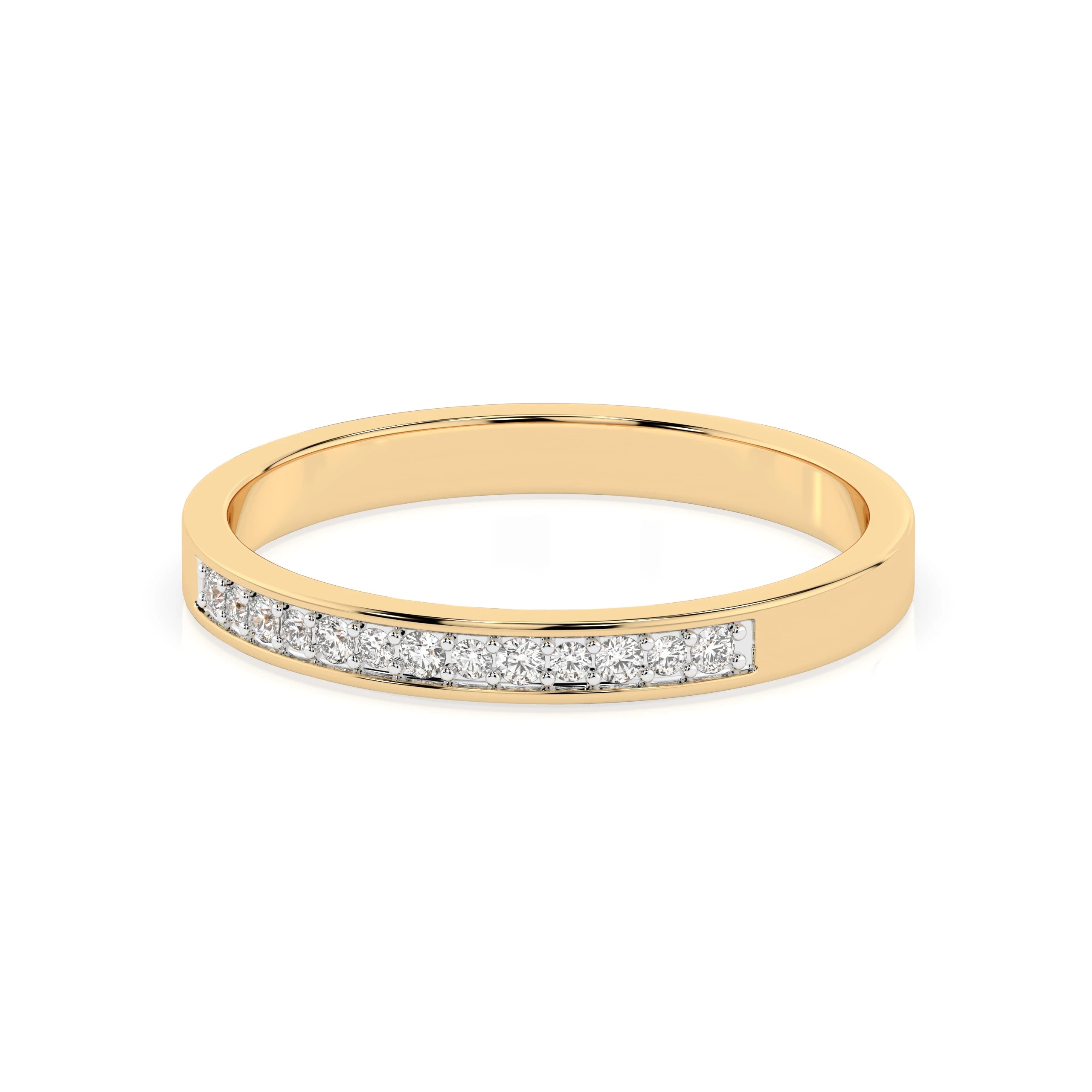 Inel din Aur cu Diamante Rotunde Briliant 0.11 CT