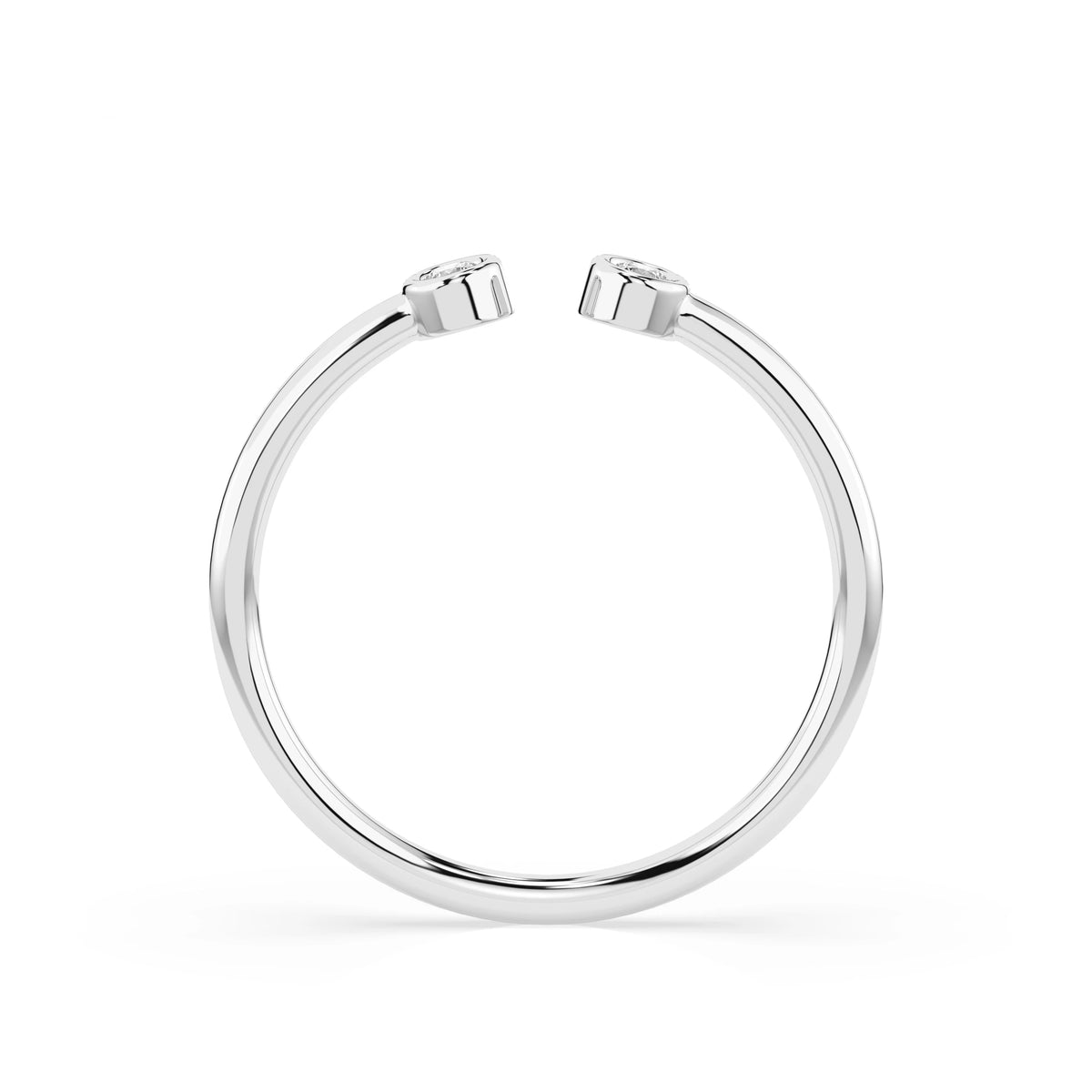 Inel din Aur cu Diamante, Forma Rotund Briliant, 0,04 CT