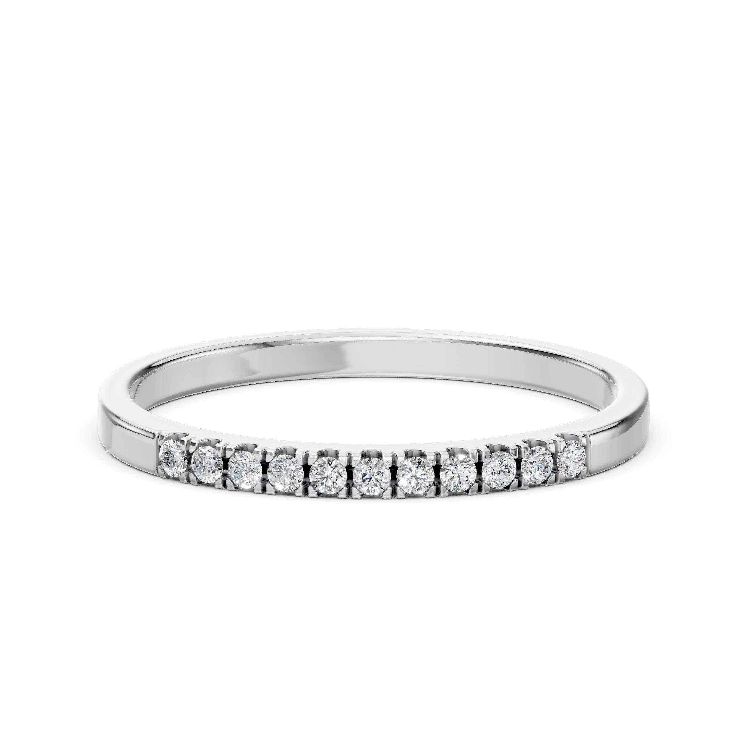 Inel din Aur cu Diamante Rotunde Briliant 0.11 CT