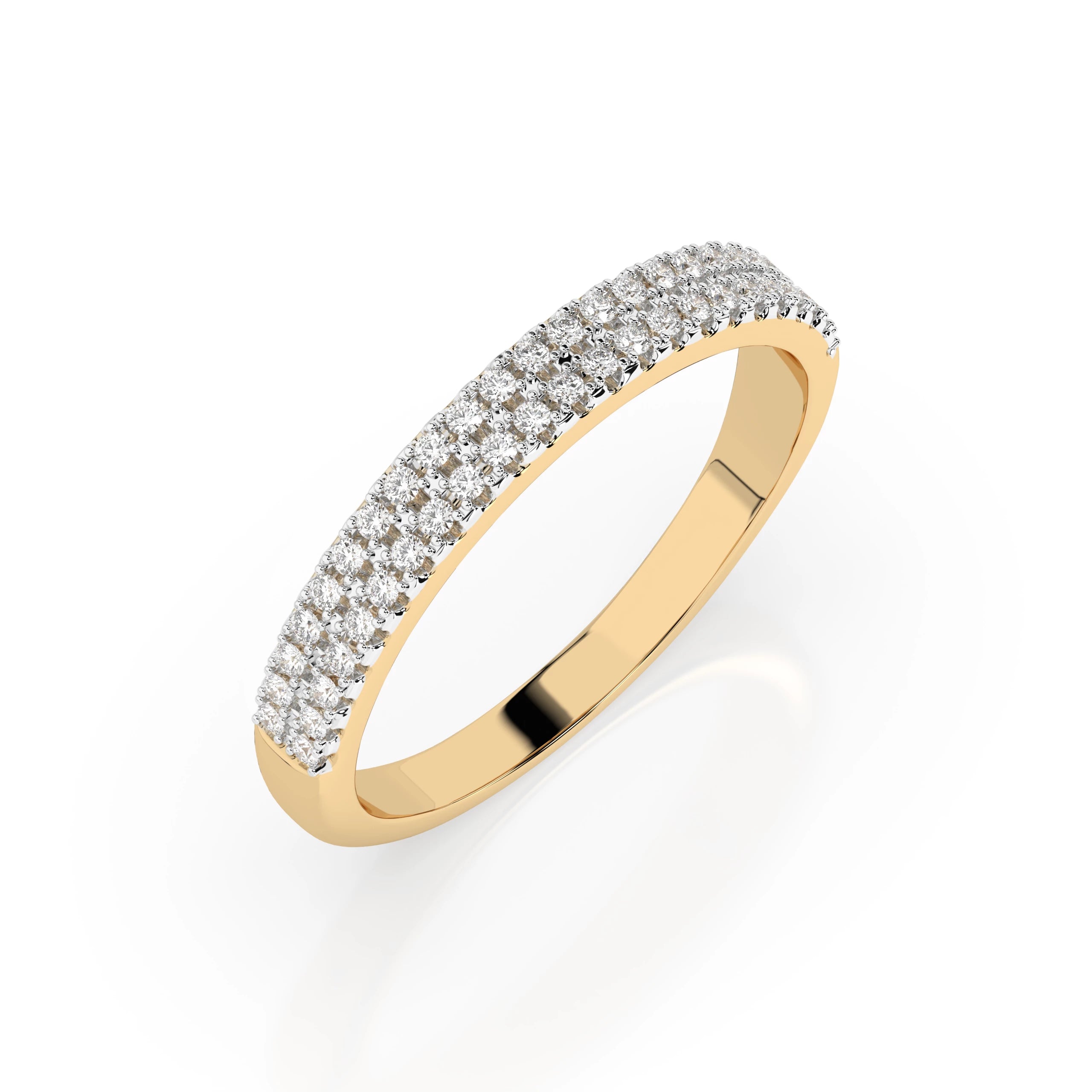 Inel din Aur cu Diamante Rotunde Briliant 0.18 CT