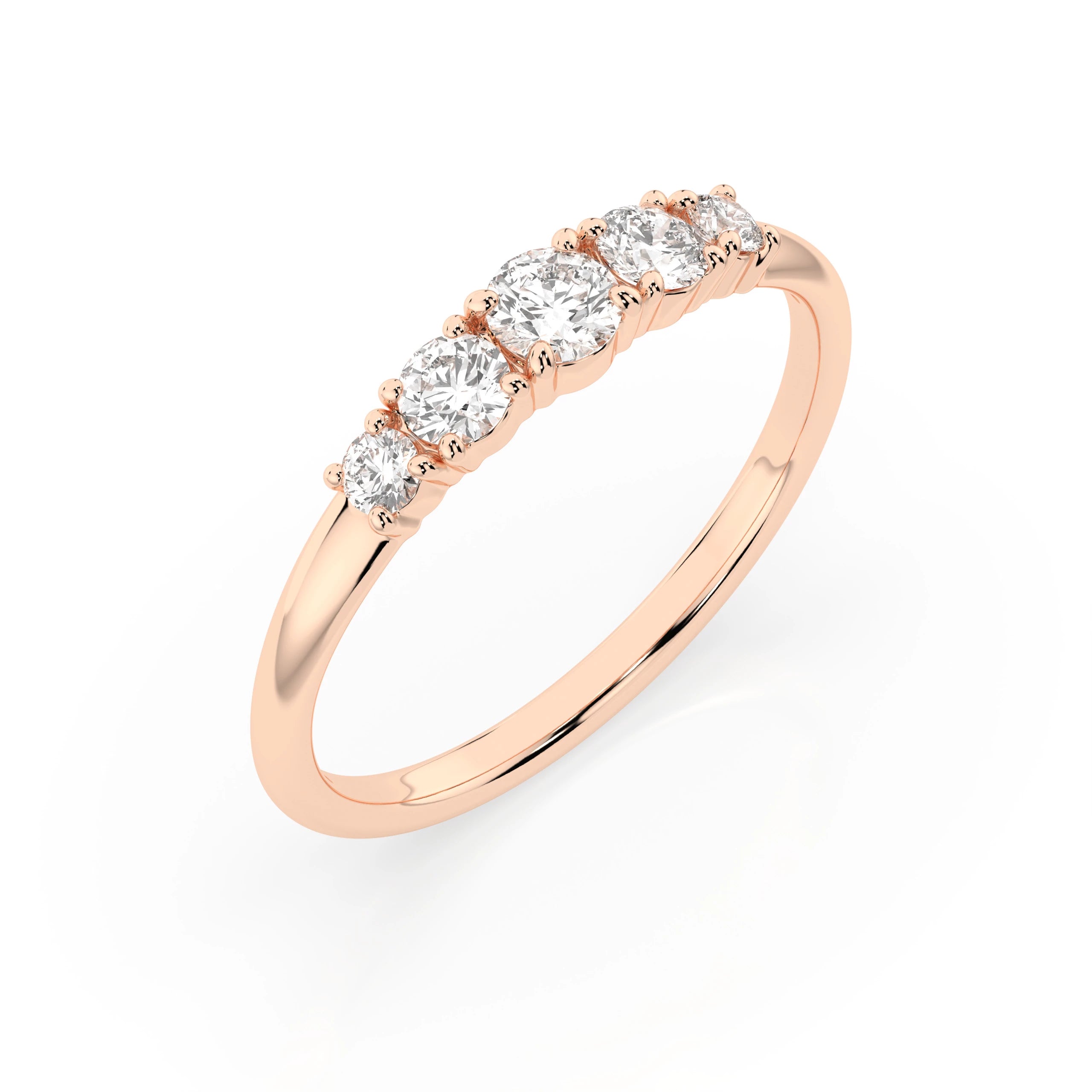 Inel din Aur cu Diamante Rotunde Briliant 0.42 CT