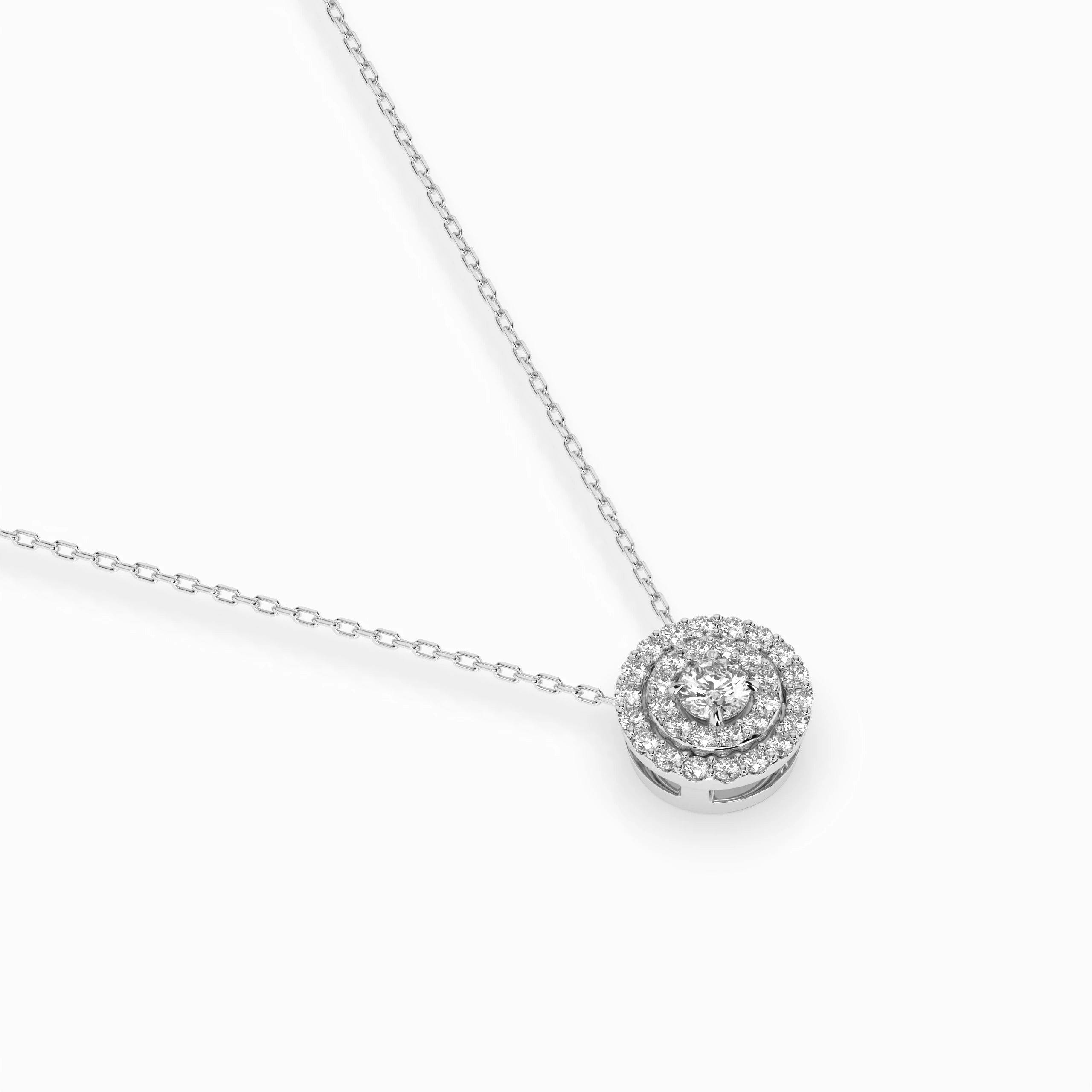 Colier din Aur cu Diamante Rotunde Briliant 0.24 CT