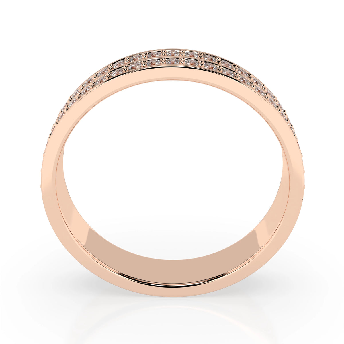 Inel din Aur cu Diamante, Forma Rotund Briliant, 0,37 CT