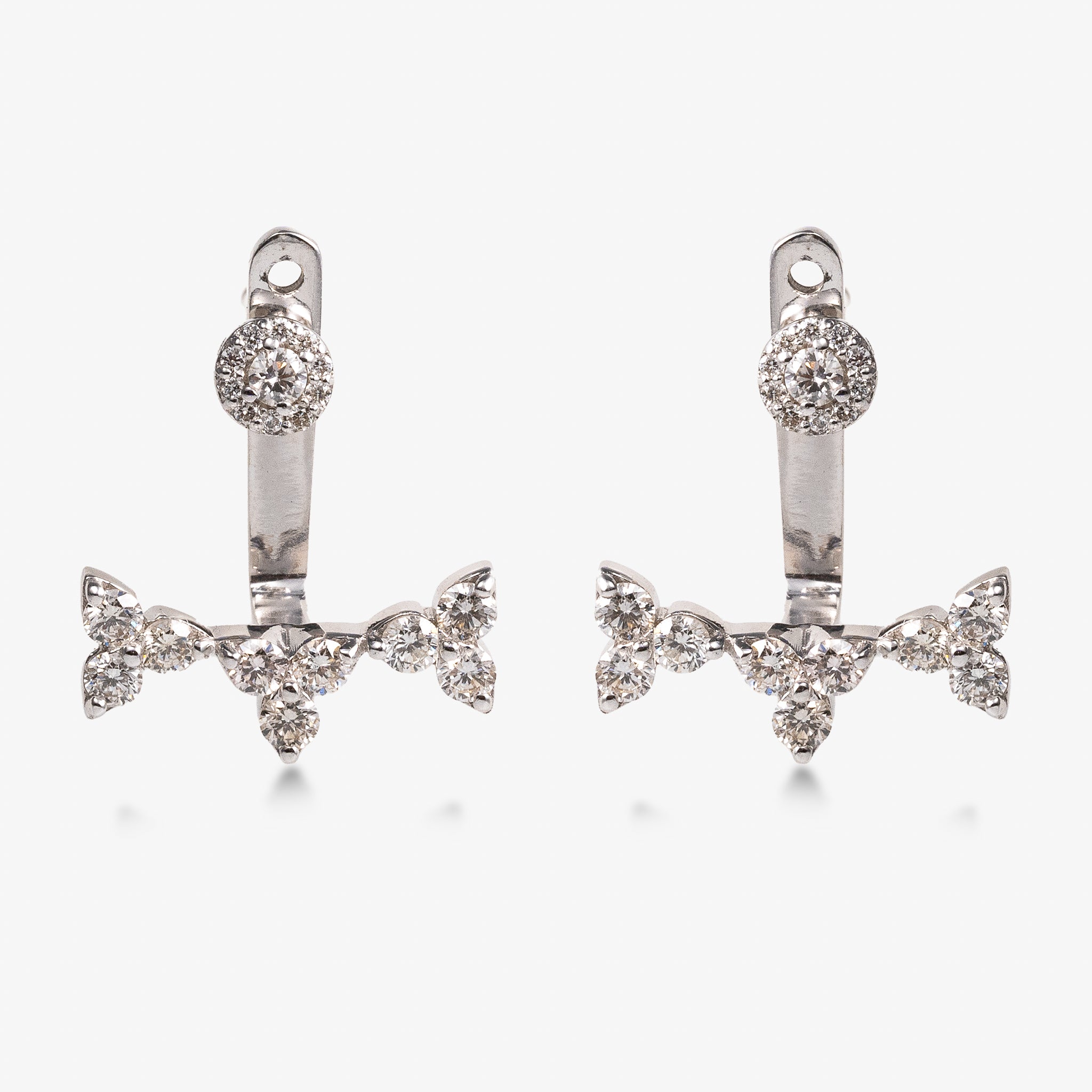 Cercei aur 18k cu diamante 0.68 ct