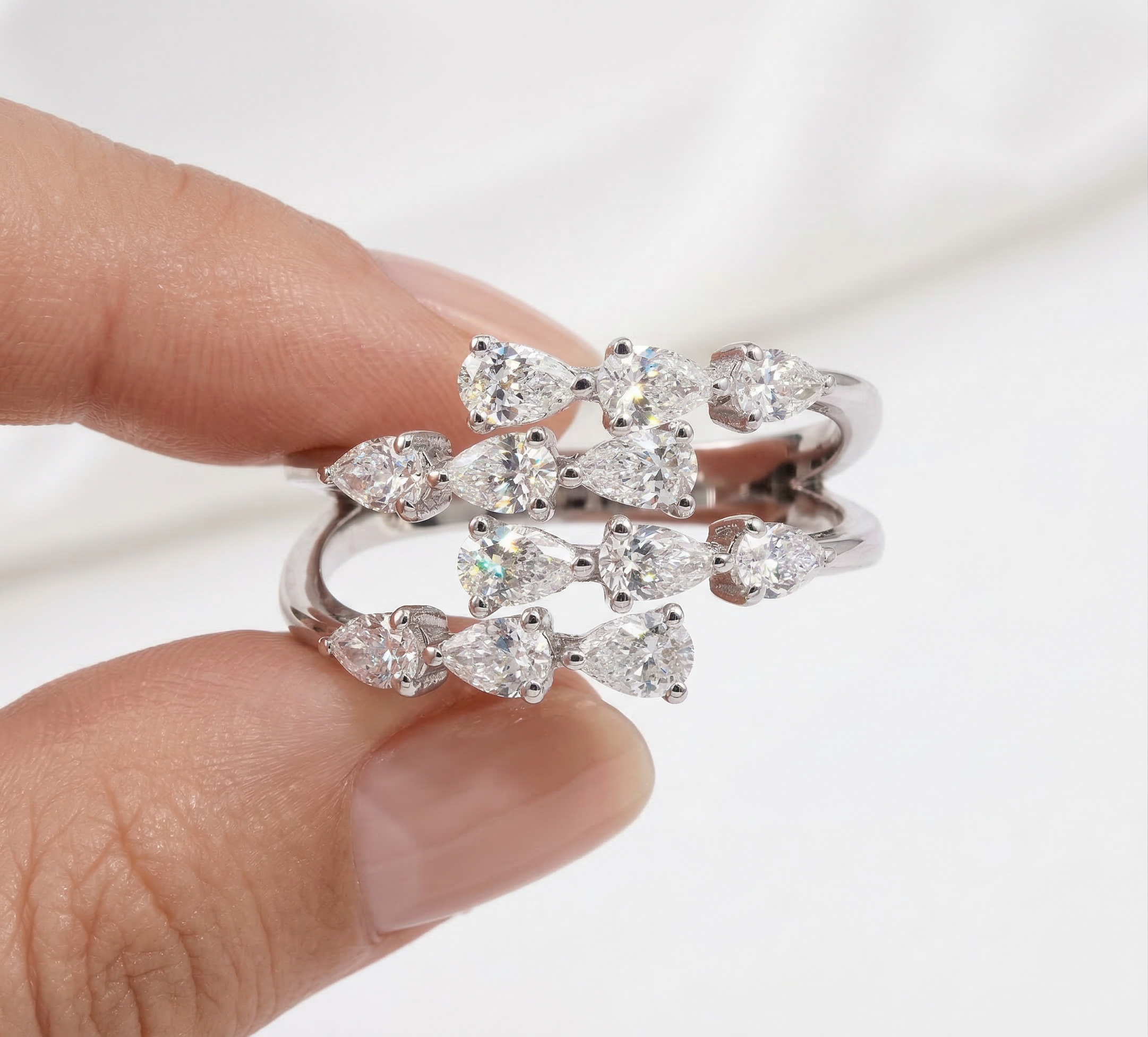 Inel aur 18k cu diamante 1.04 ct