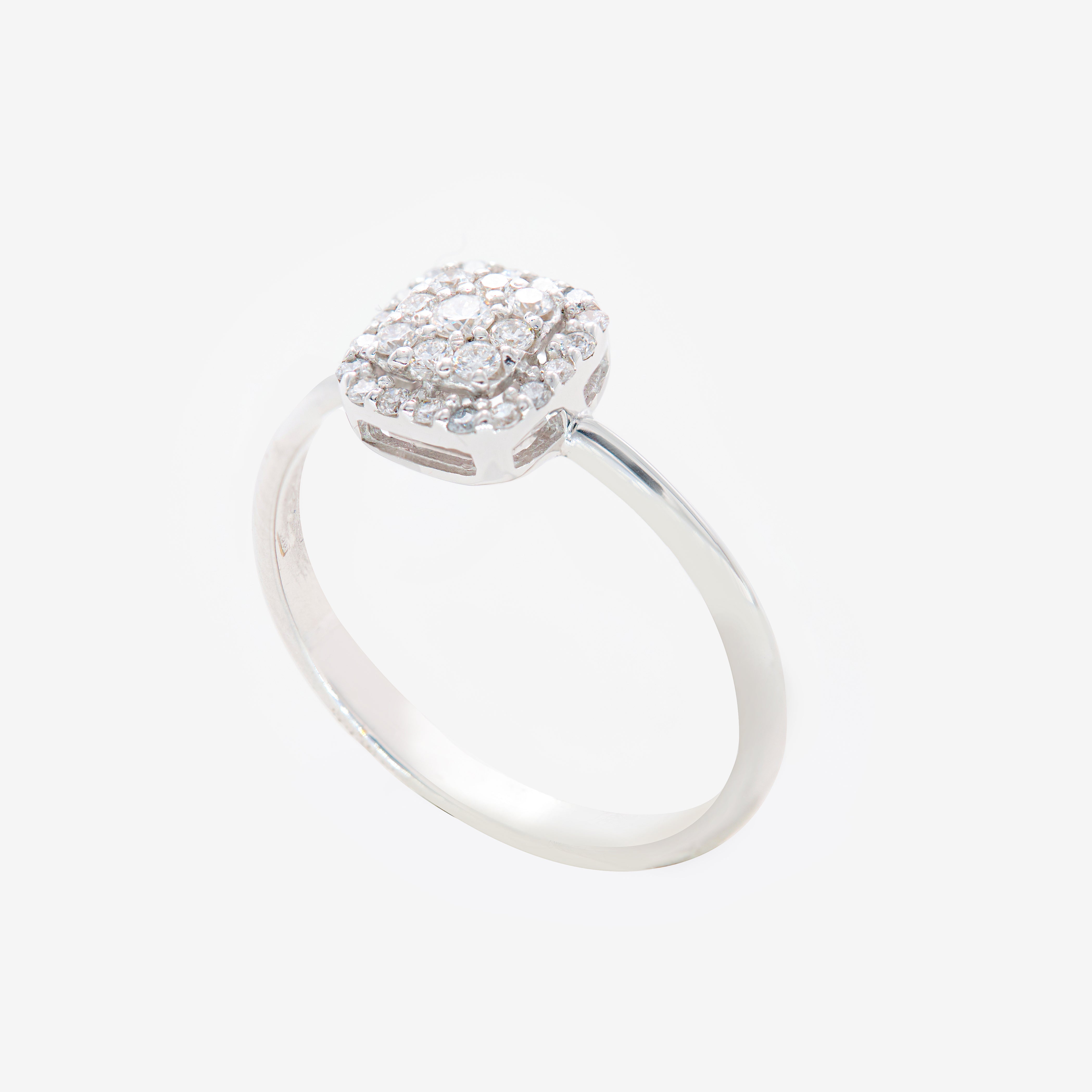 Inel aur 18k cu diamante 0.25 ct