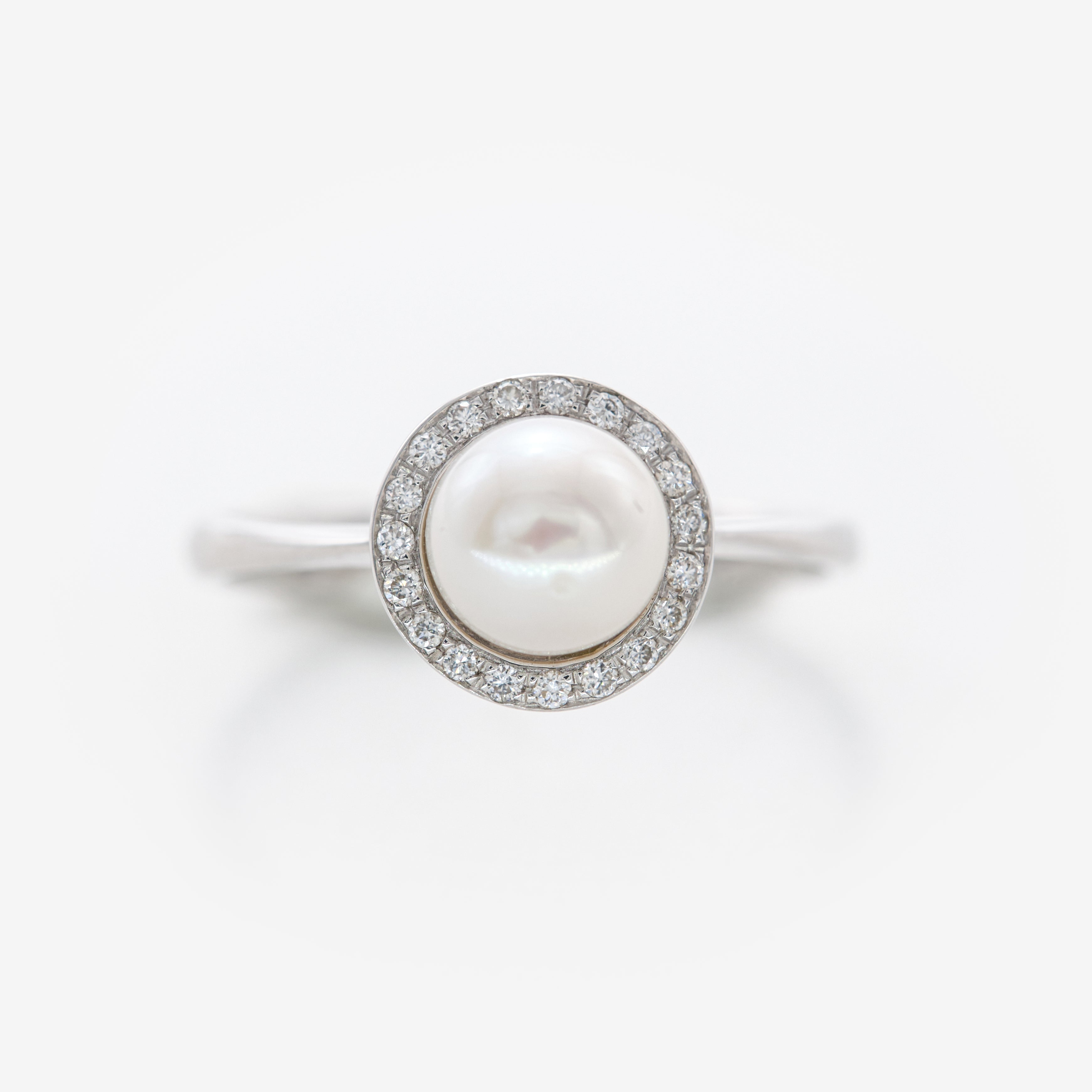 Inel Pearl cu diamante