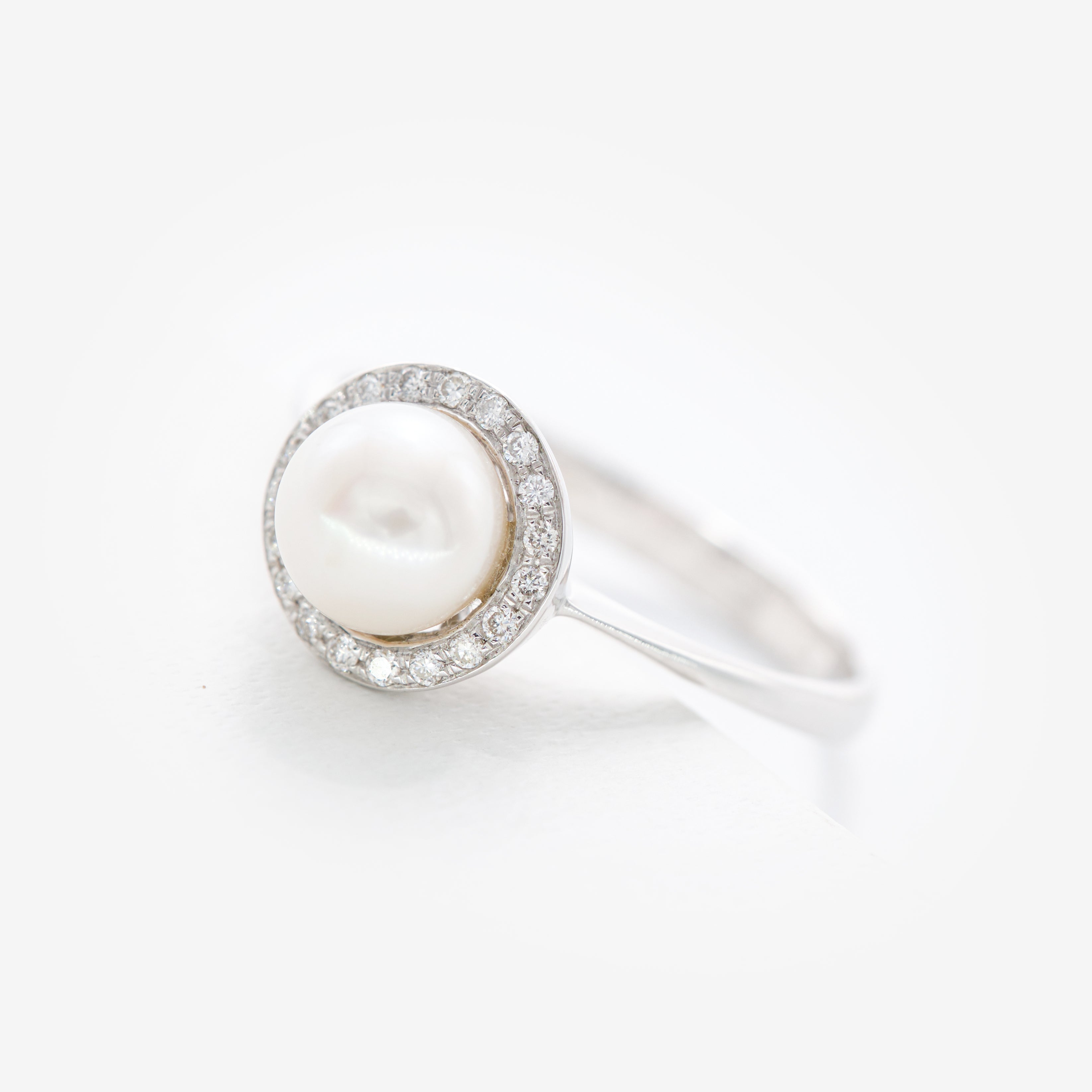 Inel Pearl cu diamante