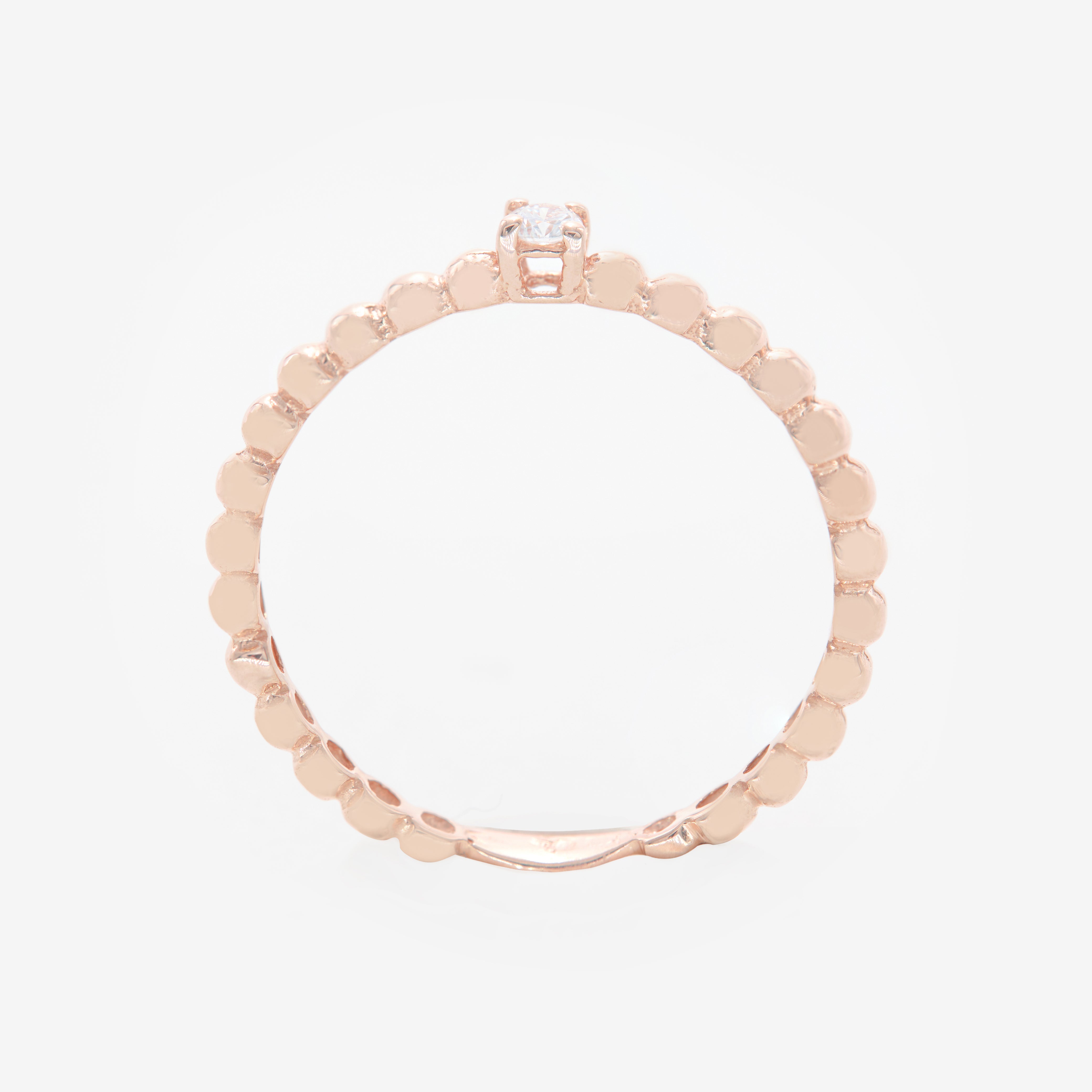 Kyra rose gold and diamond ring
