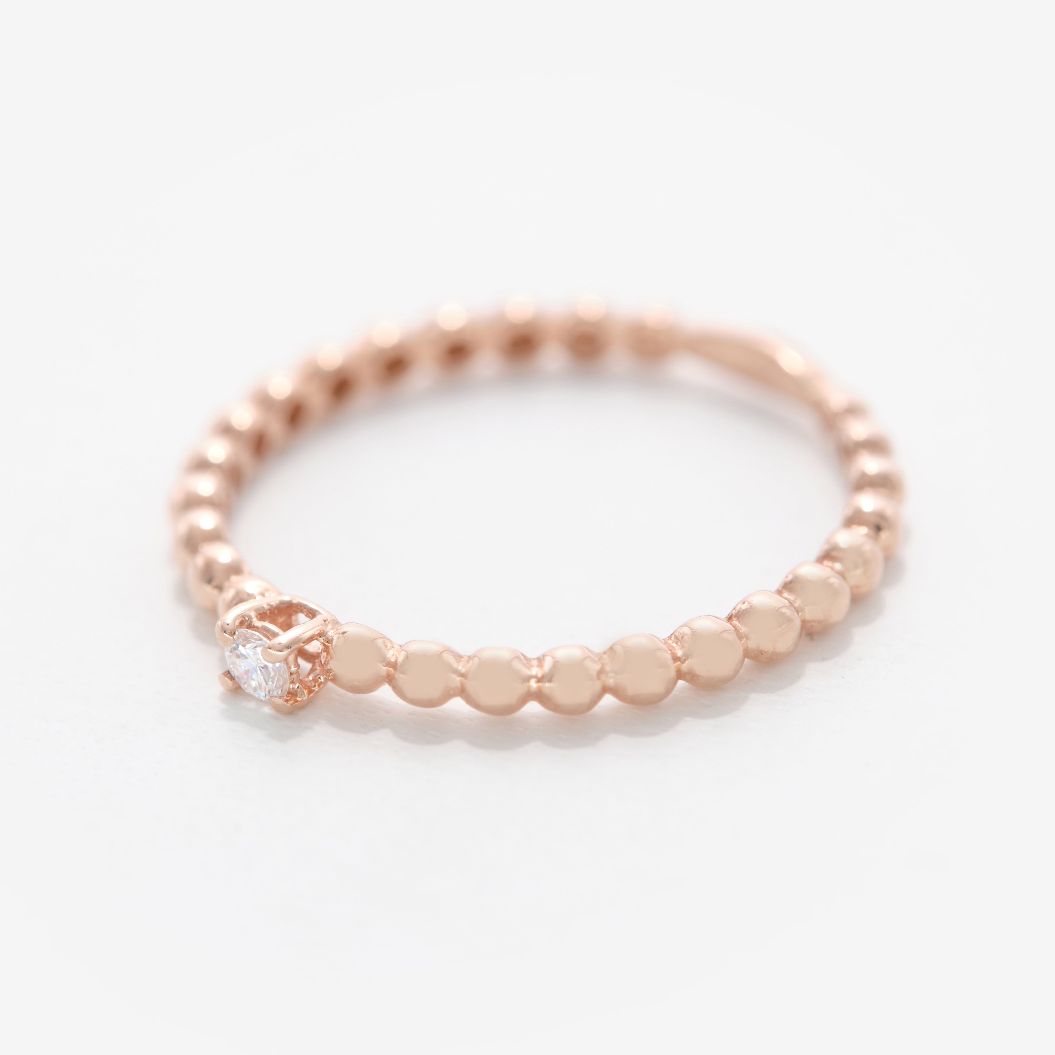 Kyra rose gold and diamond ring
