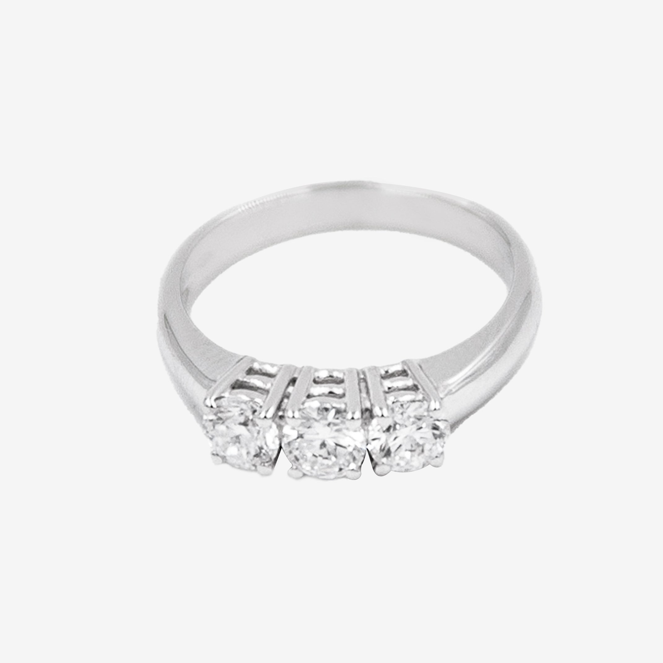 Inel Trilogy cu diamante
