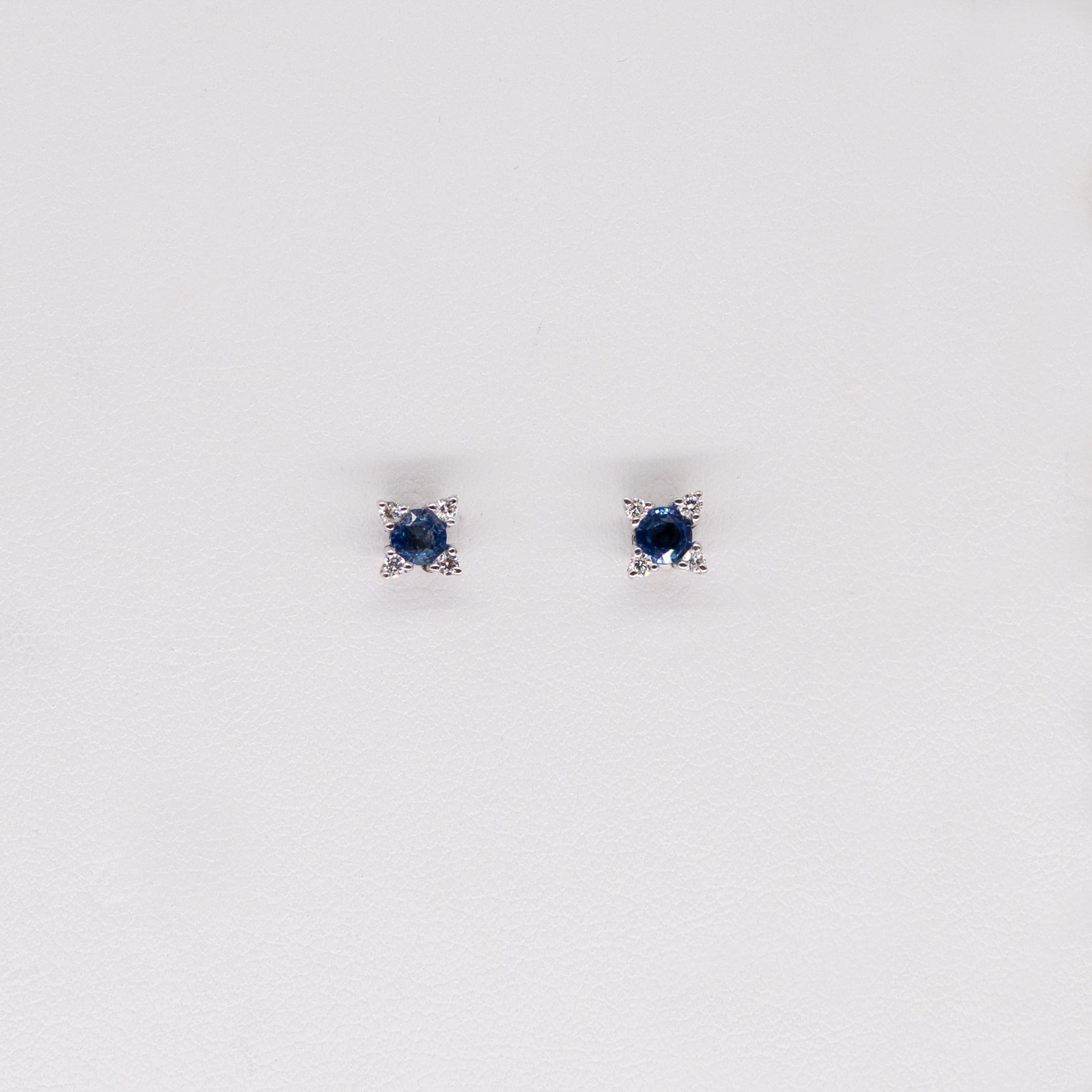 Star sapphire earrings