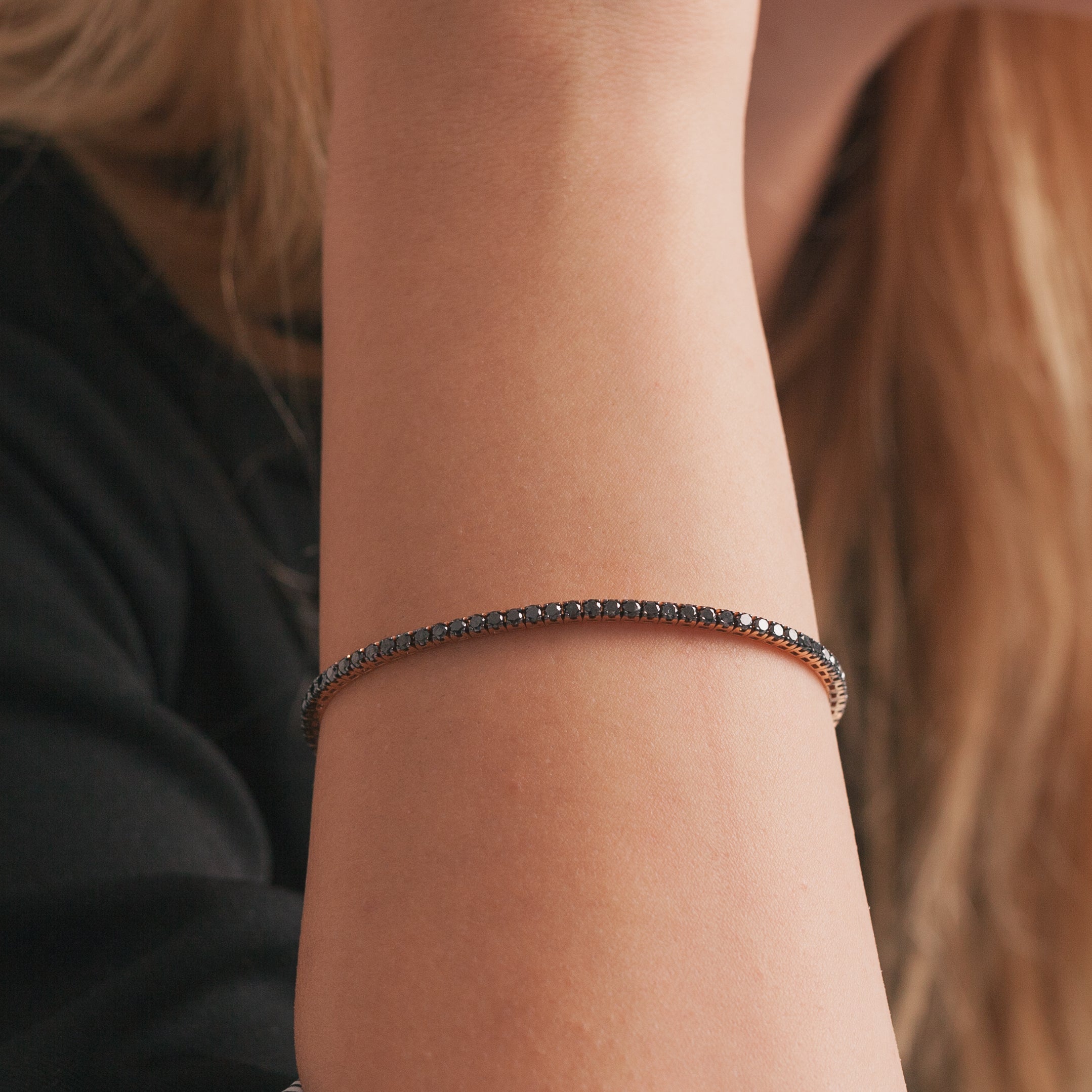 Black Diamonds Tennis bracelet 3.00 ct