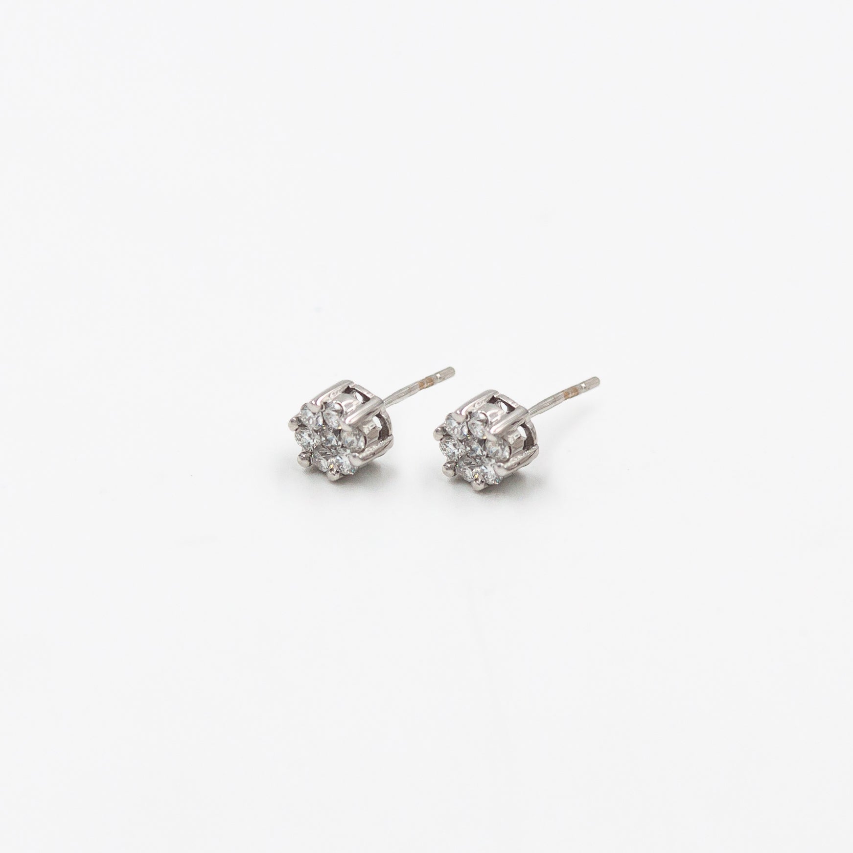 Cercei Flower Star cu Diamante