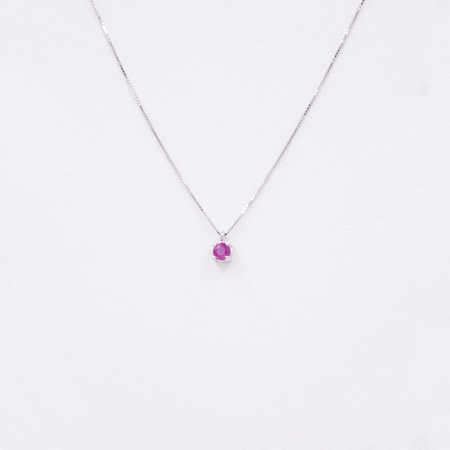 Spotlight Necklace with Ruby