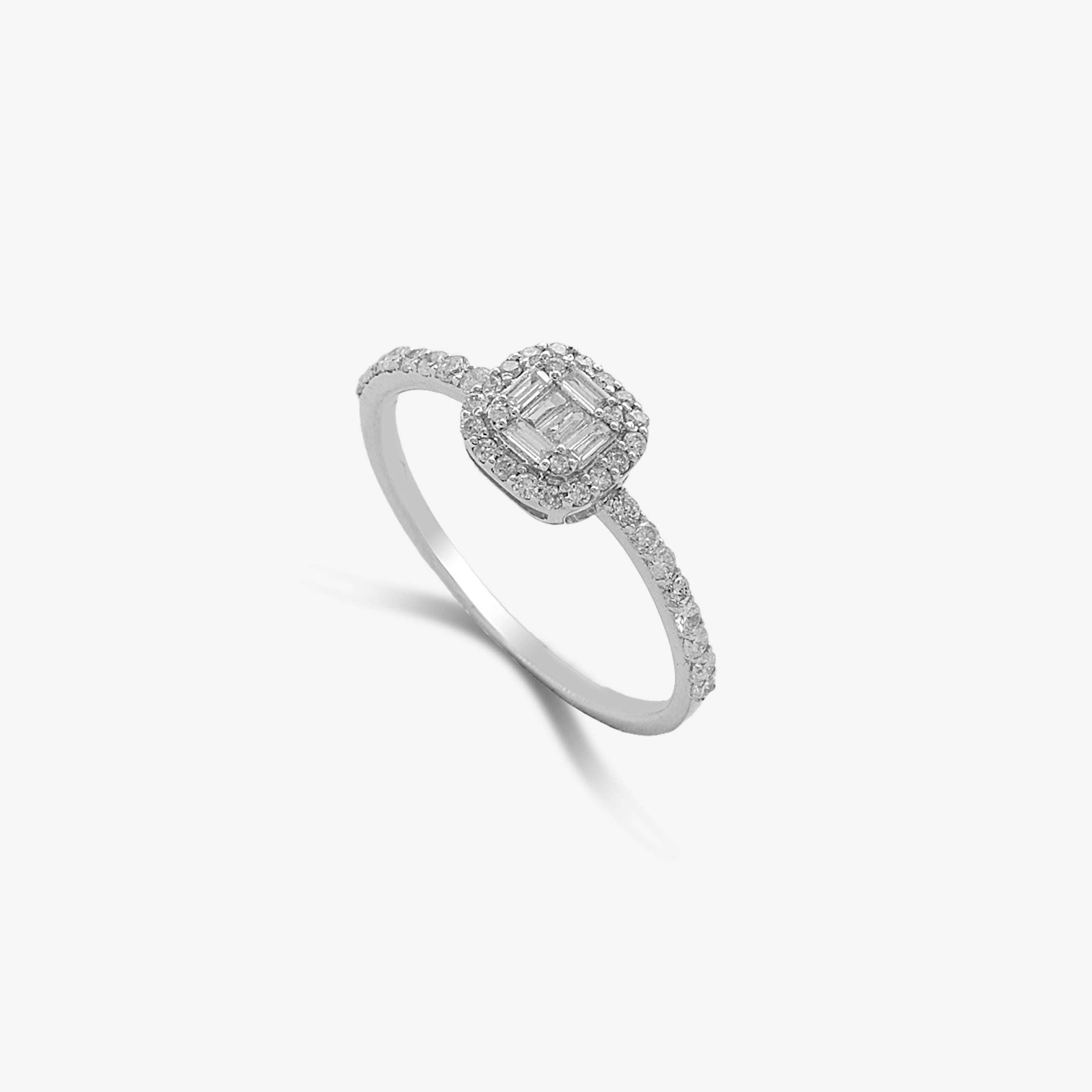 Inel aur 18k cu diamante 0.42 ct