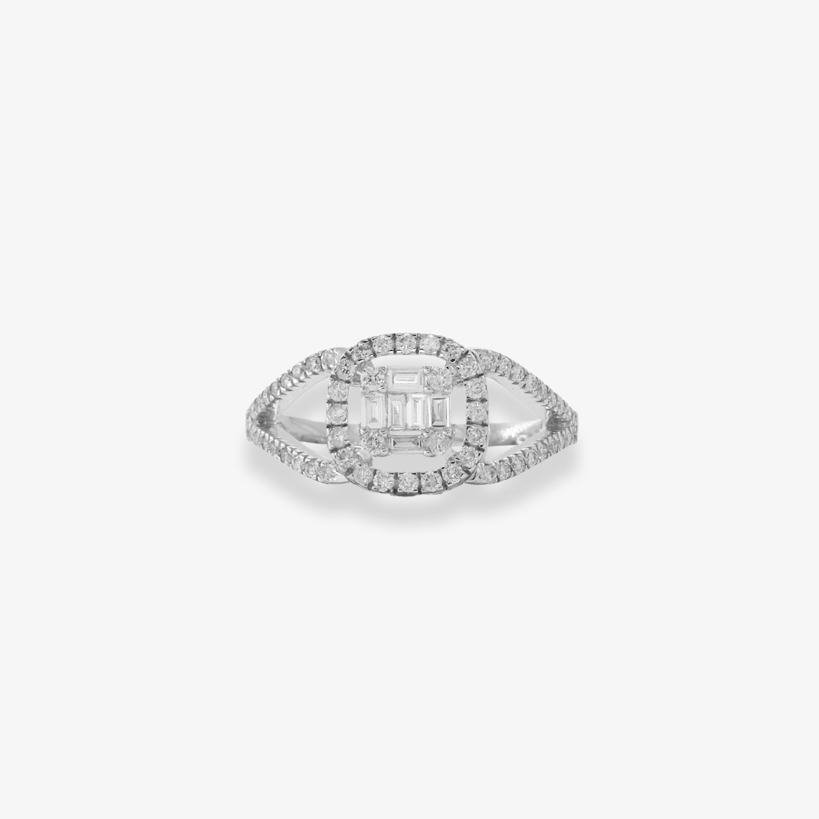 Inel aur 18k cu diamante 0.63 ct