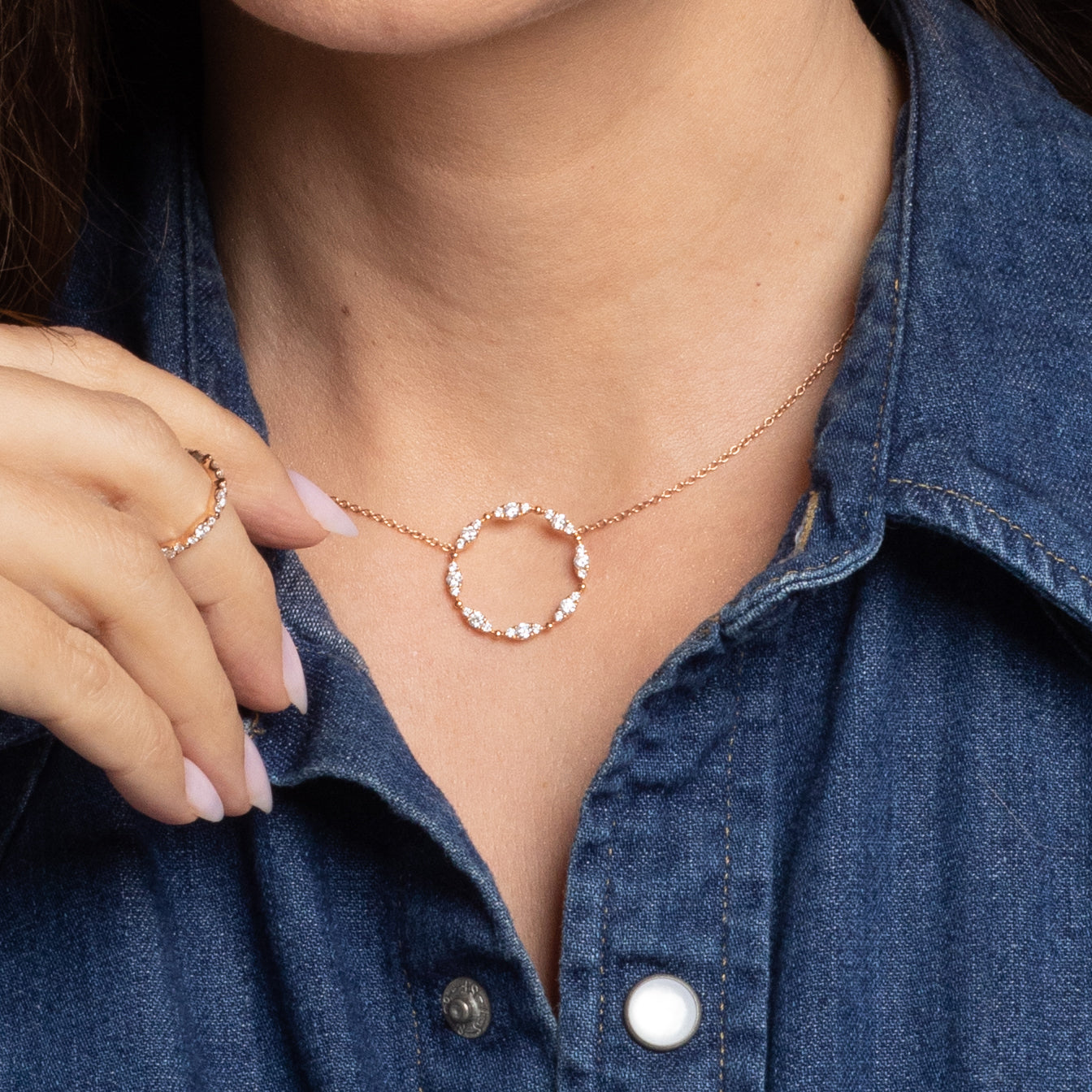 Colier Daisy cu Diamante